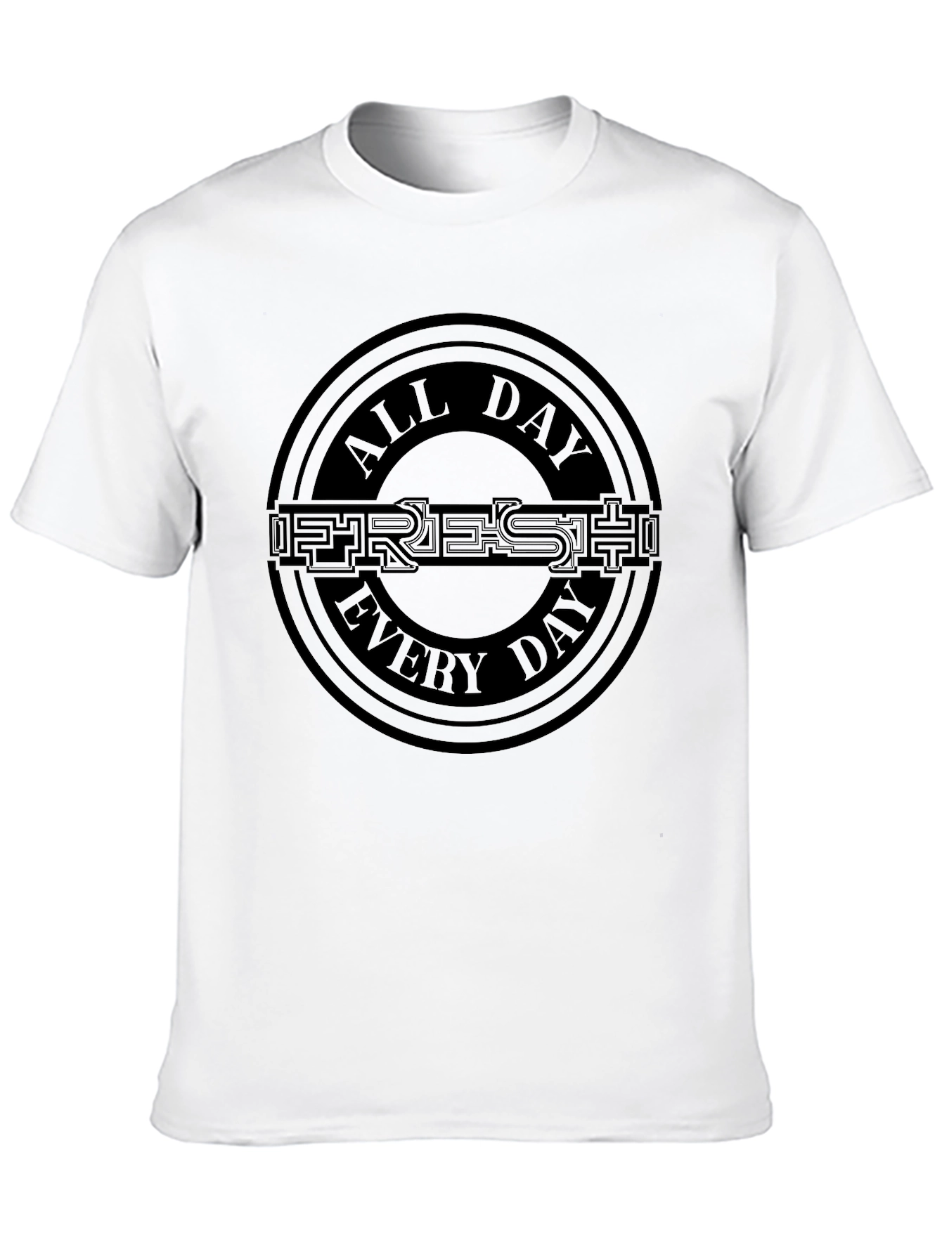 All Day Fresh Every Day Black T-Shirt