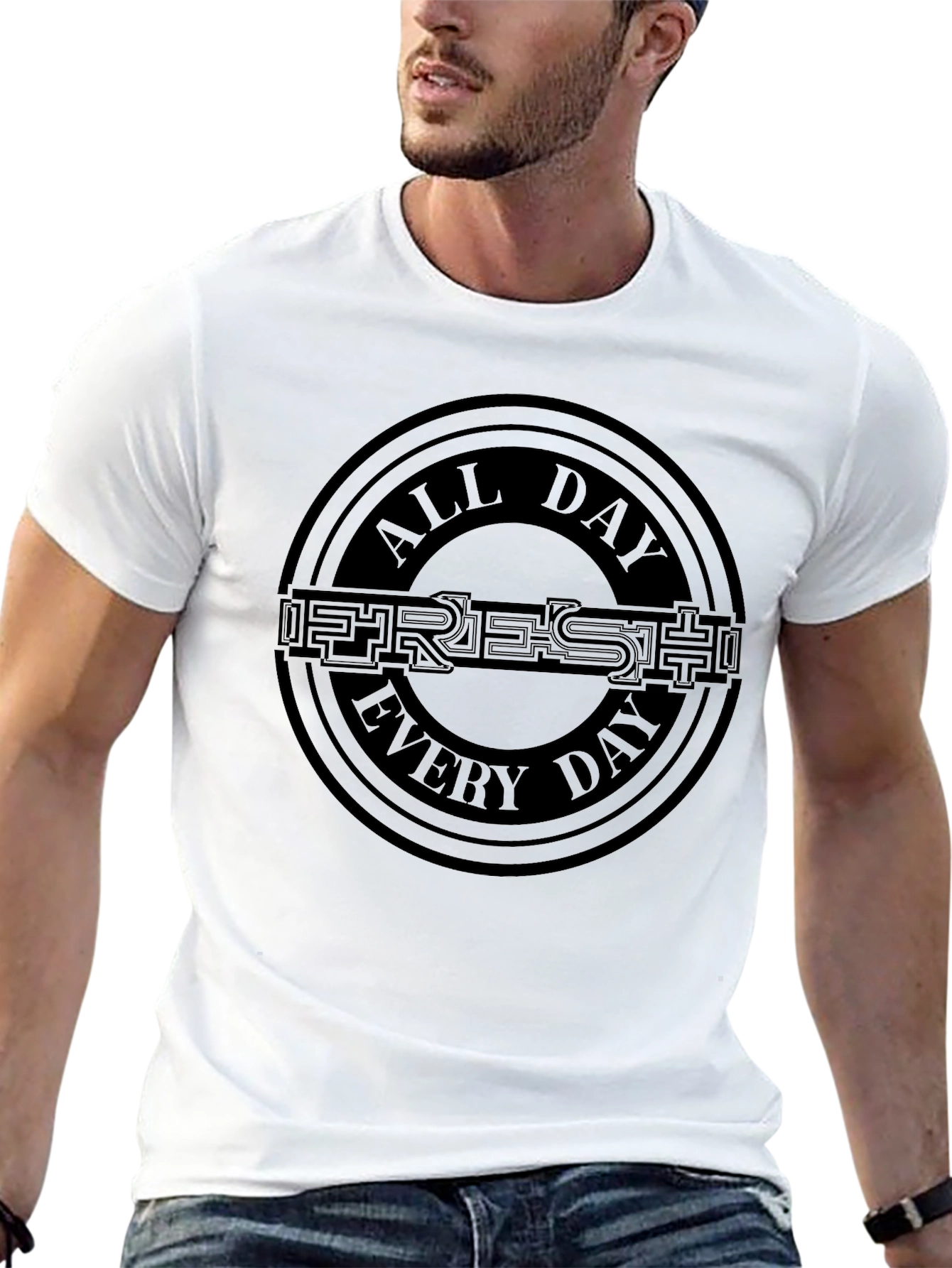 All Day Fresh Every Day Black T-Shirt