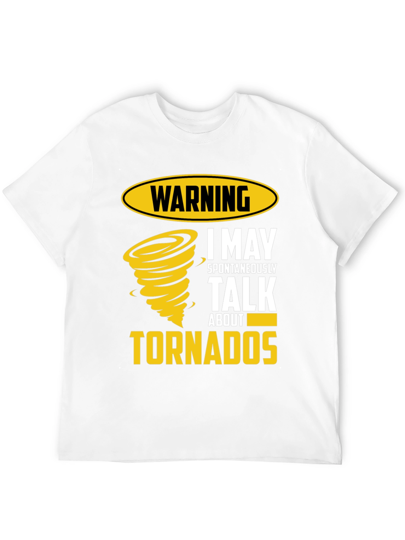 Warning Tornadoes Mens Graphic Tee