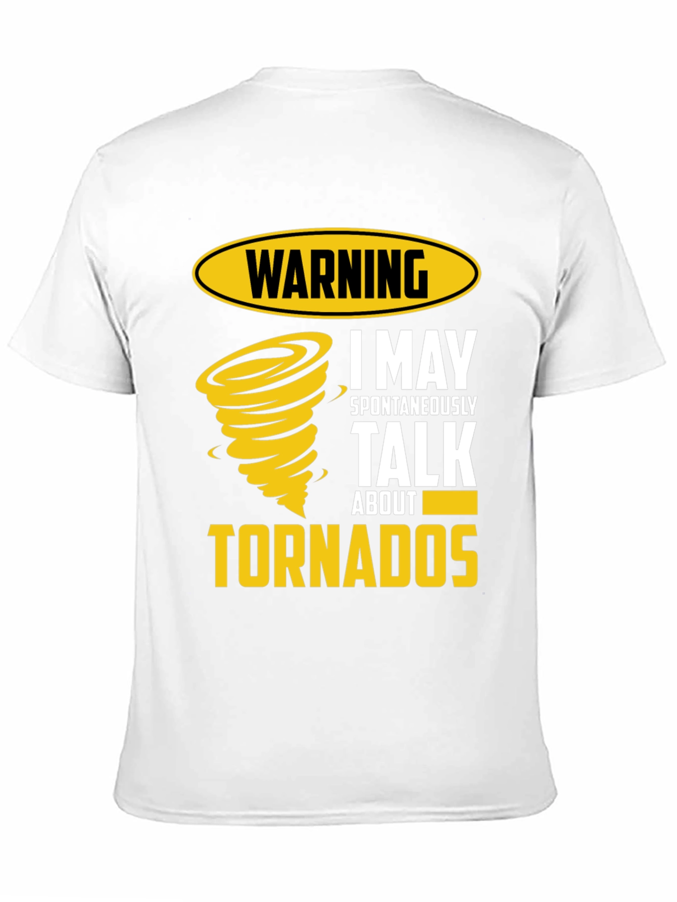 Warning Tornadoes Mens Graphic Tee