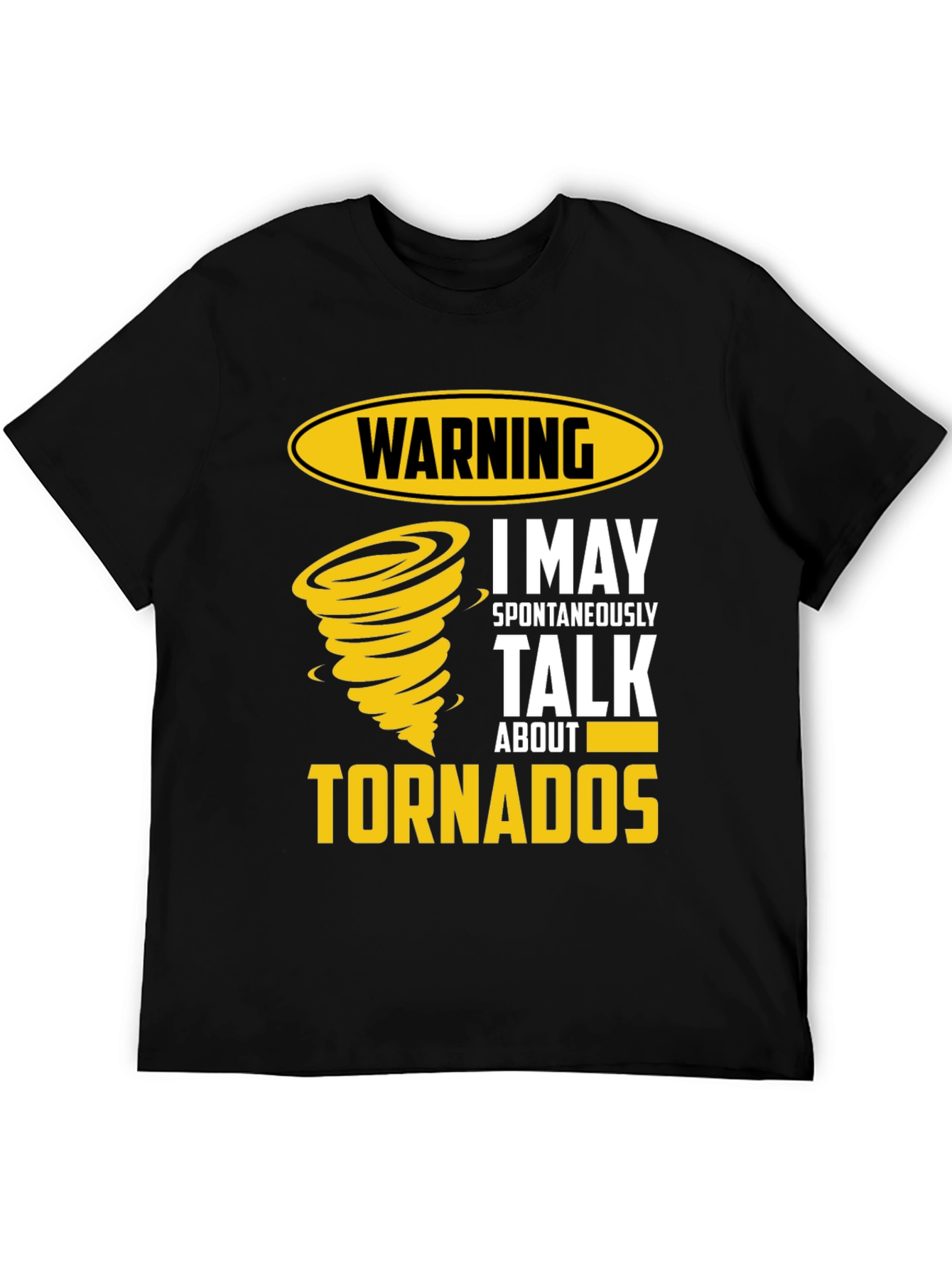 Warning Tornadoes Mens Graphic Tee