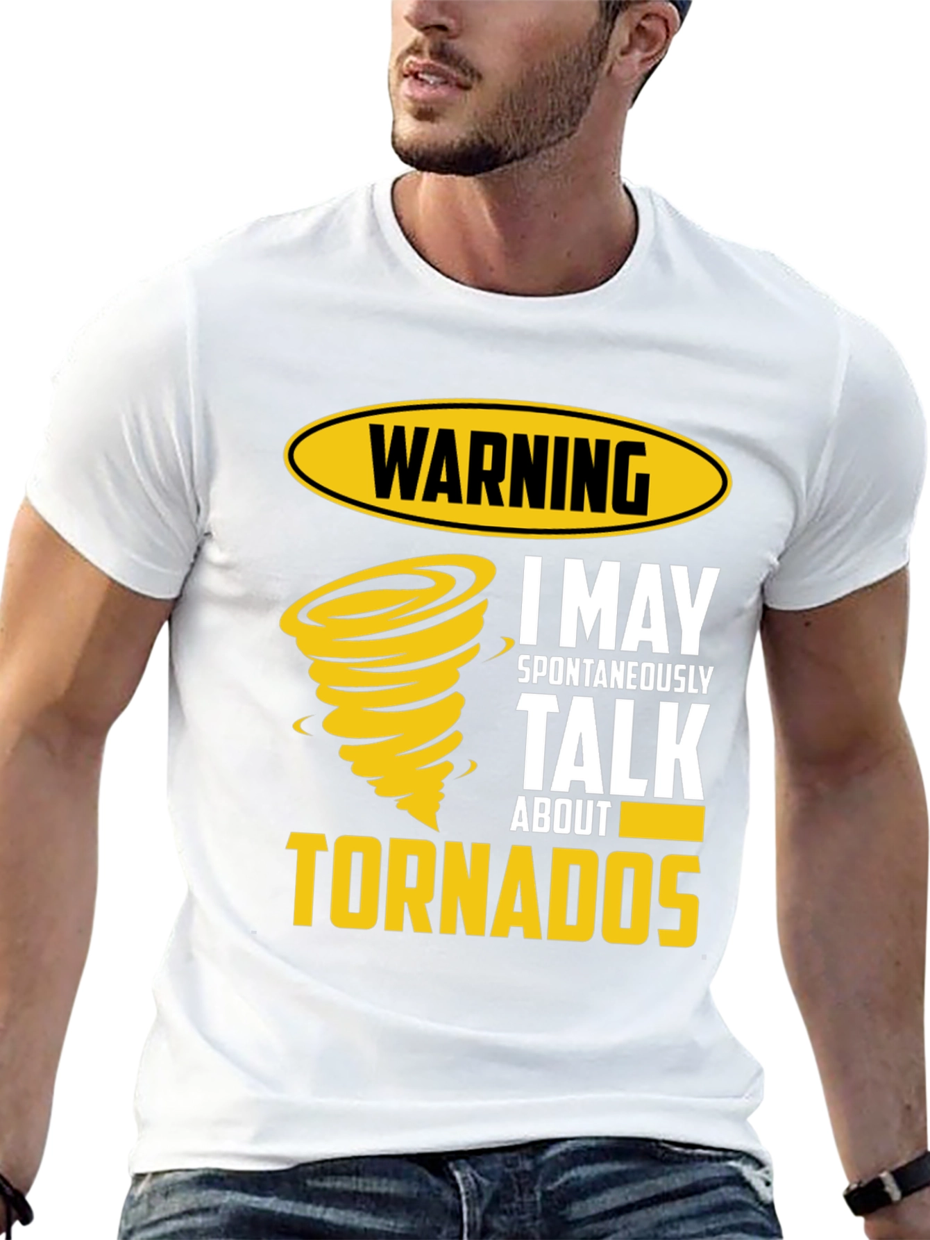 Warning Tornadoes Mens Graphic Tee