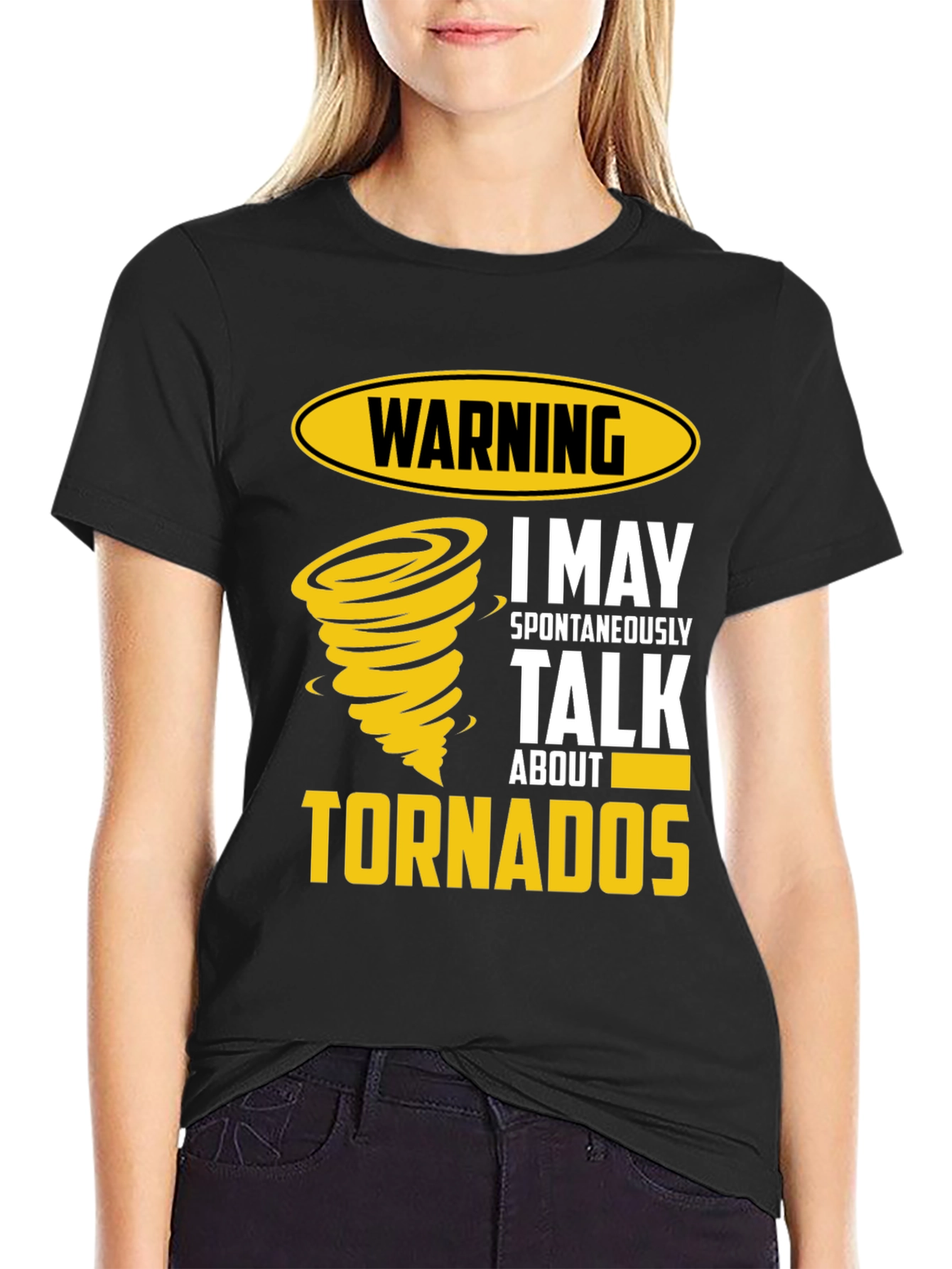 Warning Tornadoes Mens Graphic Tee