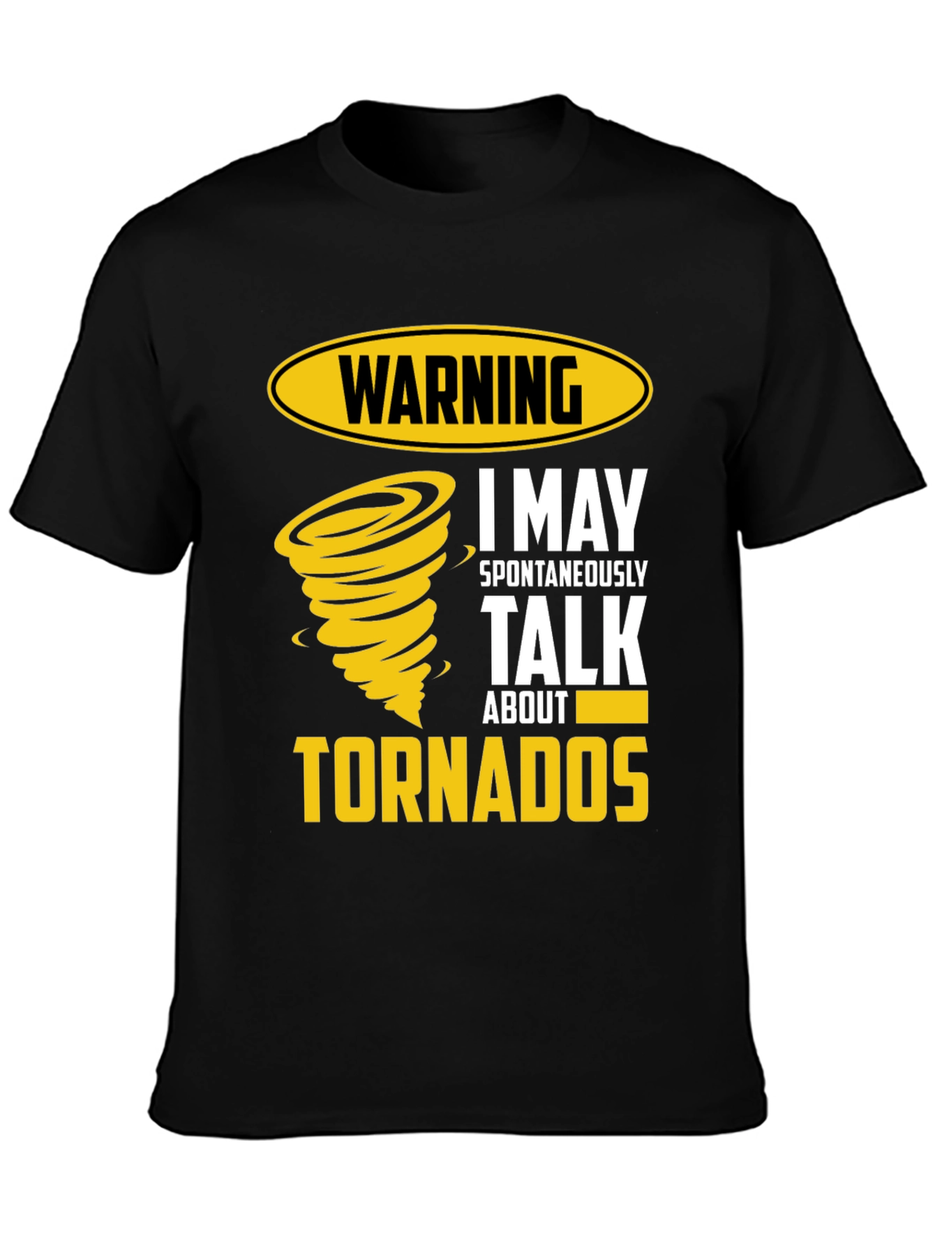 Warning Tornadoes Mens Graphic Tee