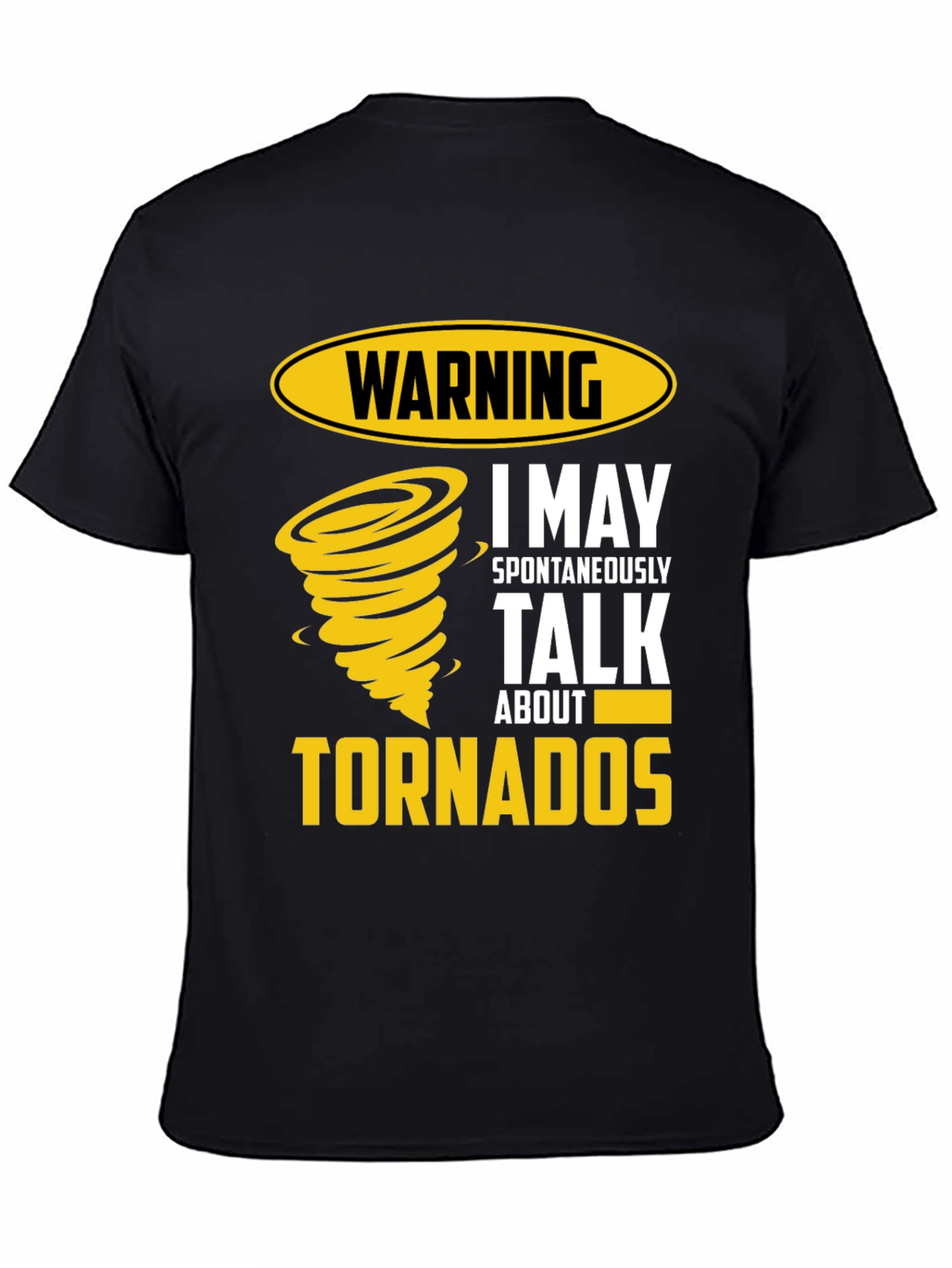Warning Tornadoes Mens Graphic Tee