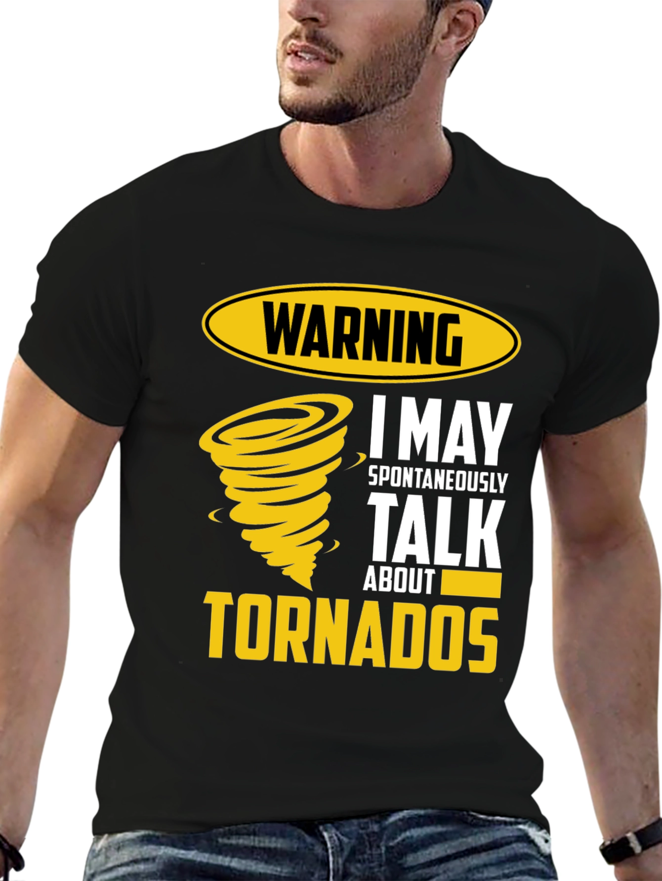 Warning Tornadoes Mens Graphic Tee