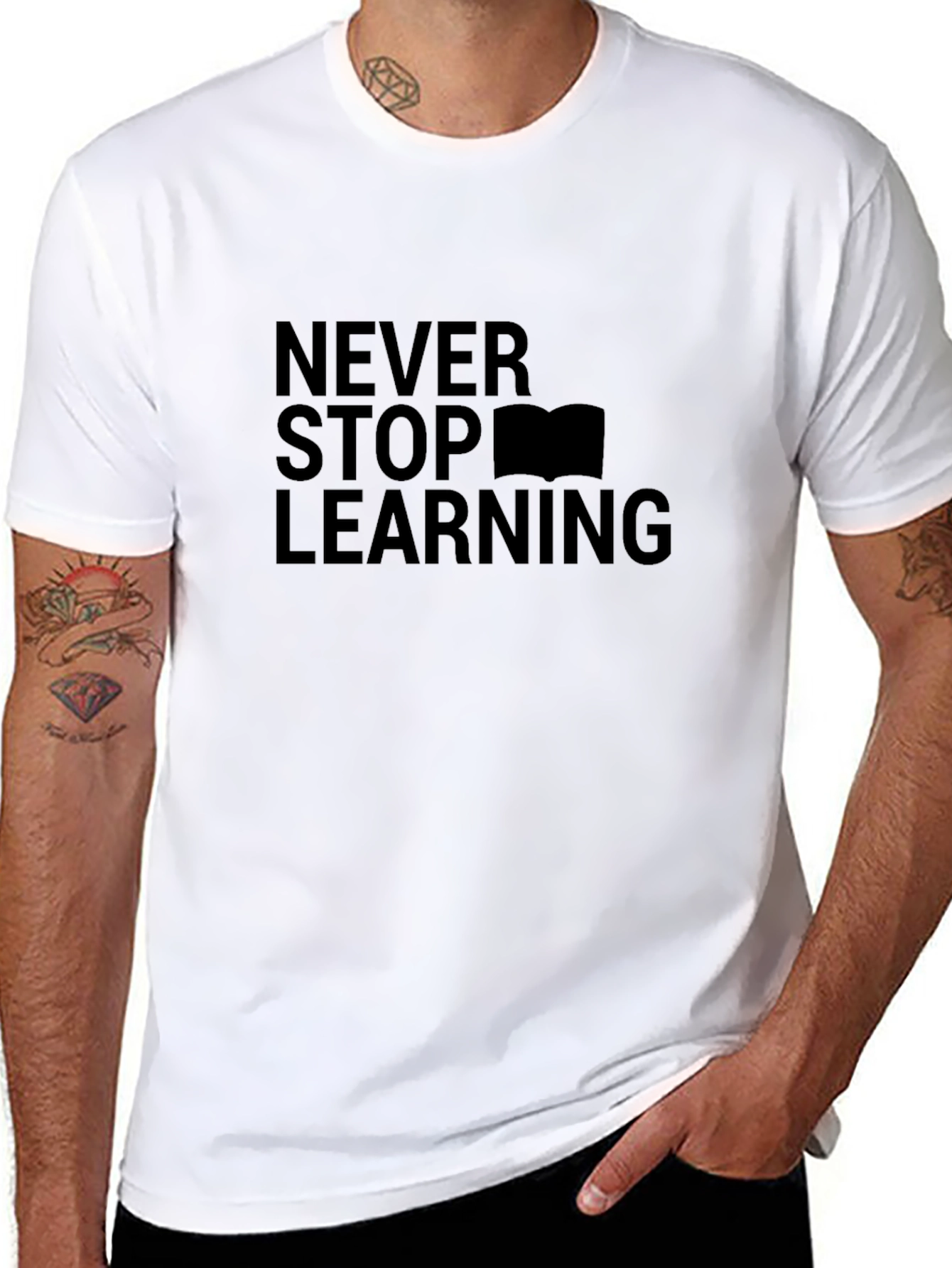 Never Stop Learning Graphic Tee