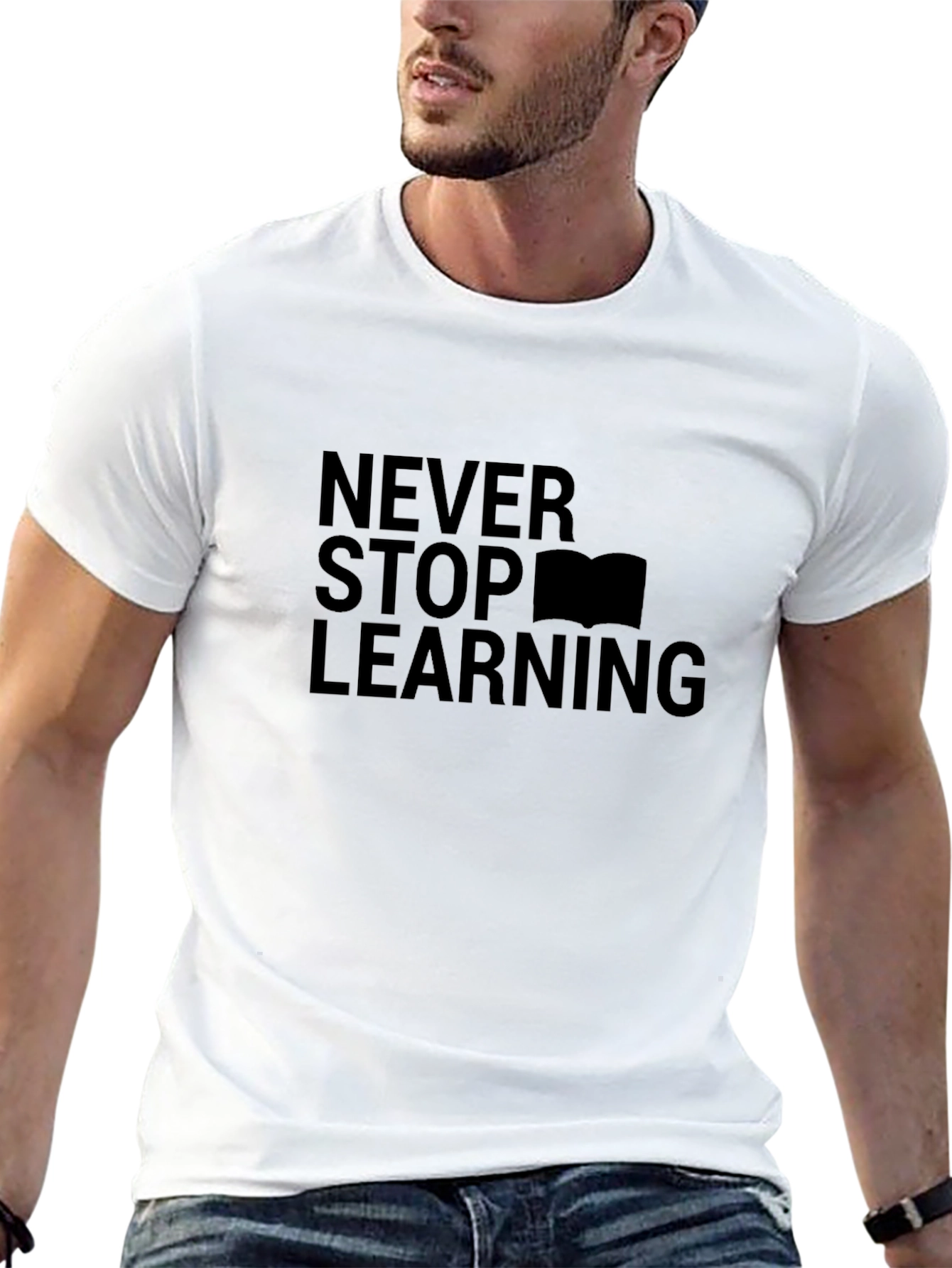 Never Stop Learning Graphic Tee