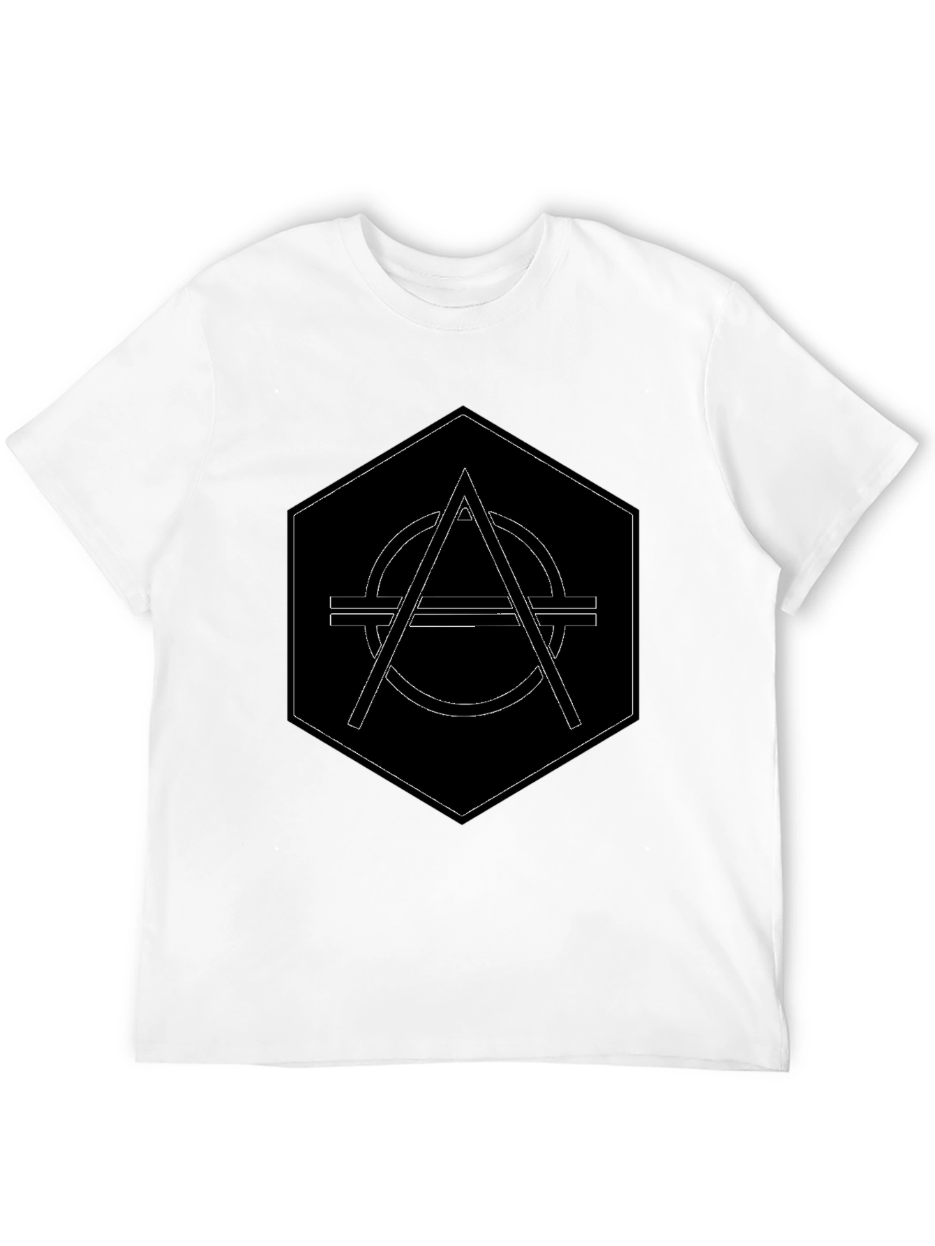 Geometric Graphic Black T-Shirt