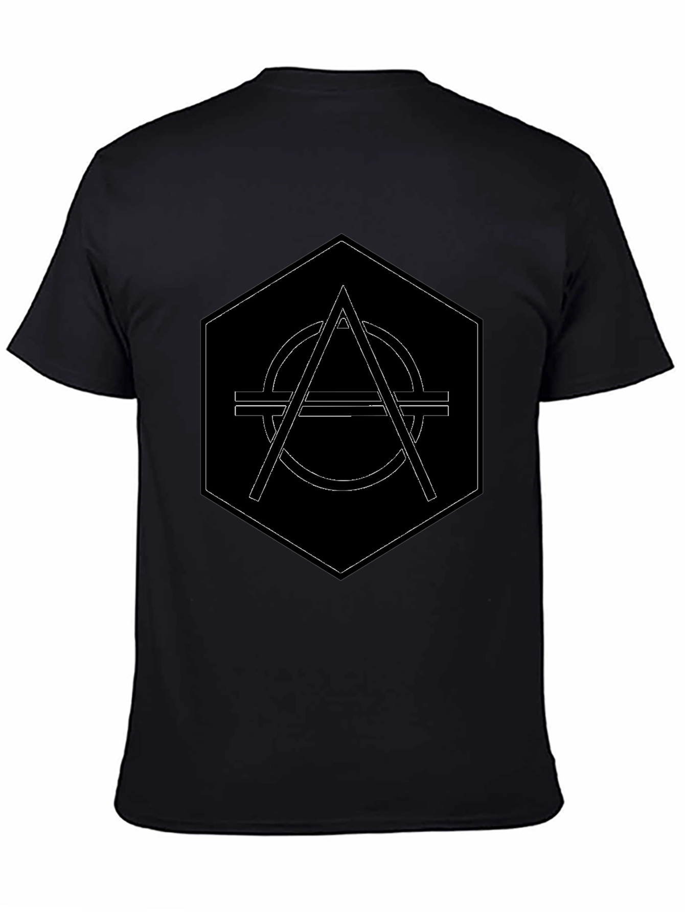 Geometric Graphic Black T-Shirt