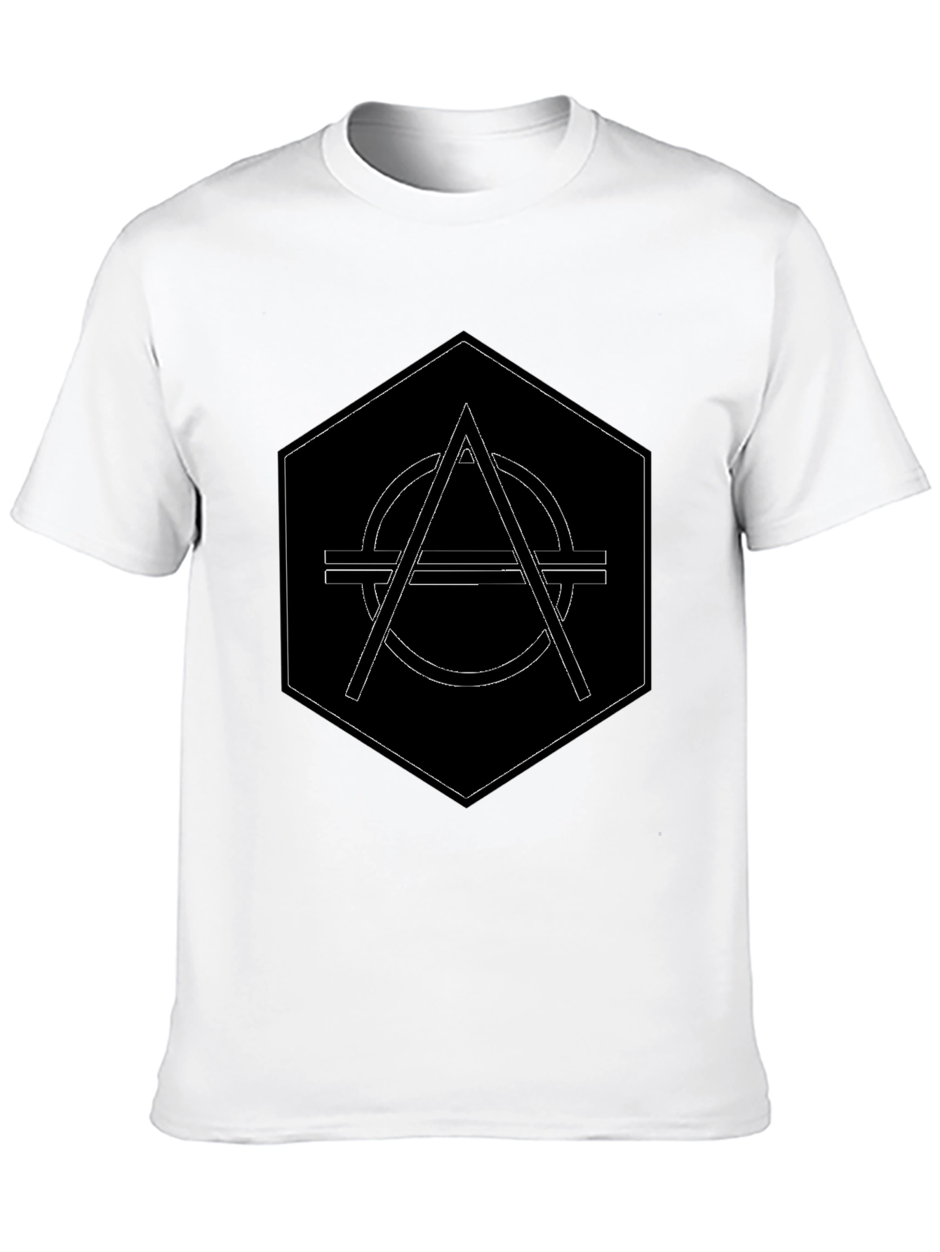Geometric Graphic Black T-Shirt