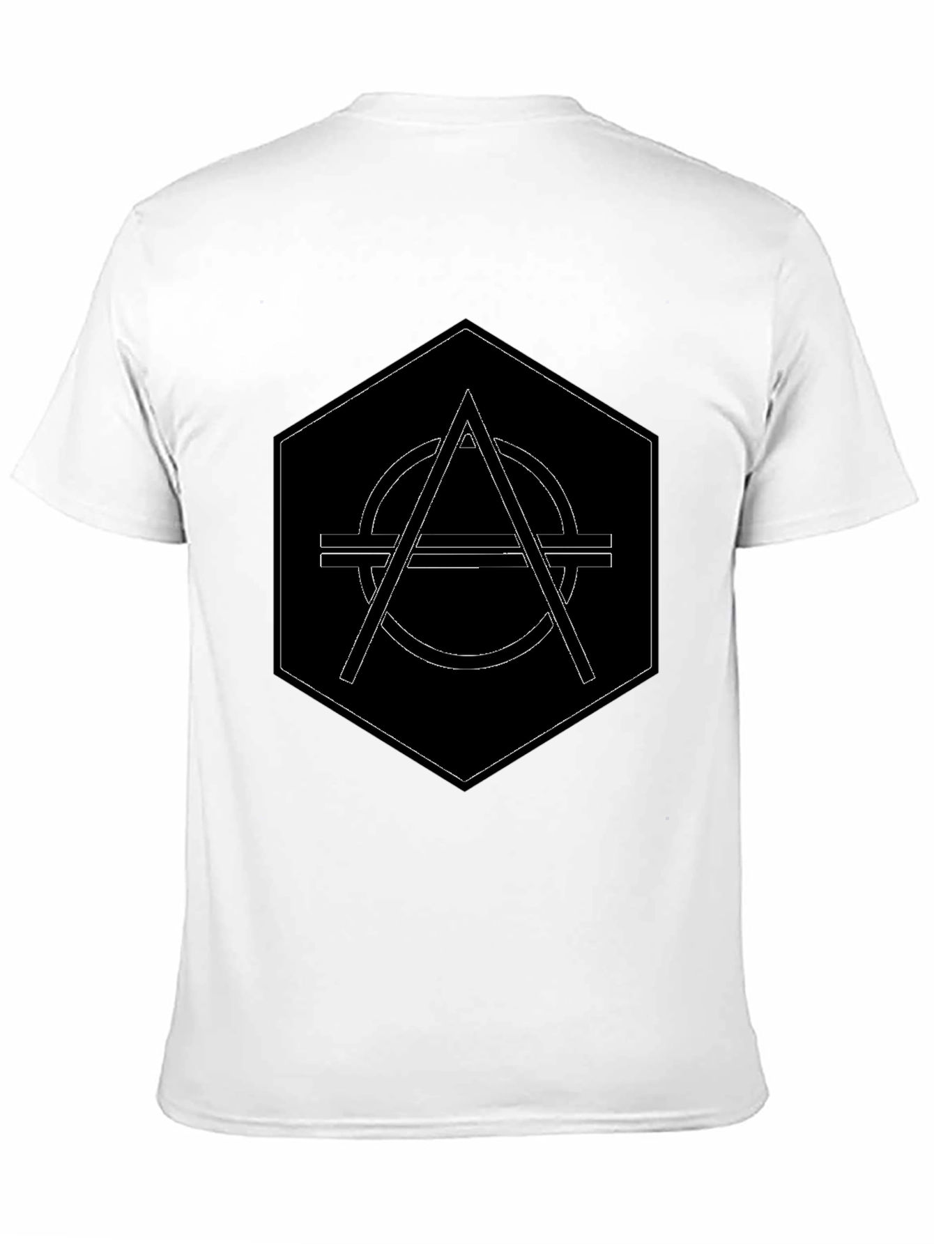 Geometric Graphic Black T-Shirt