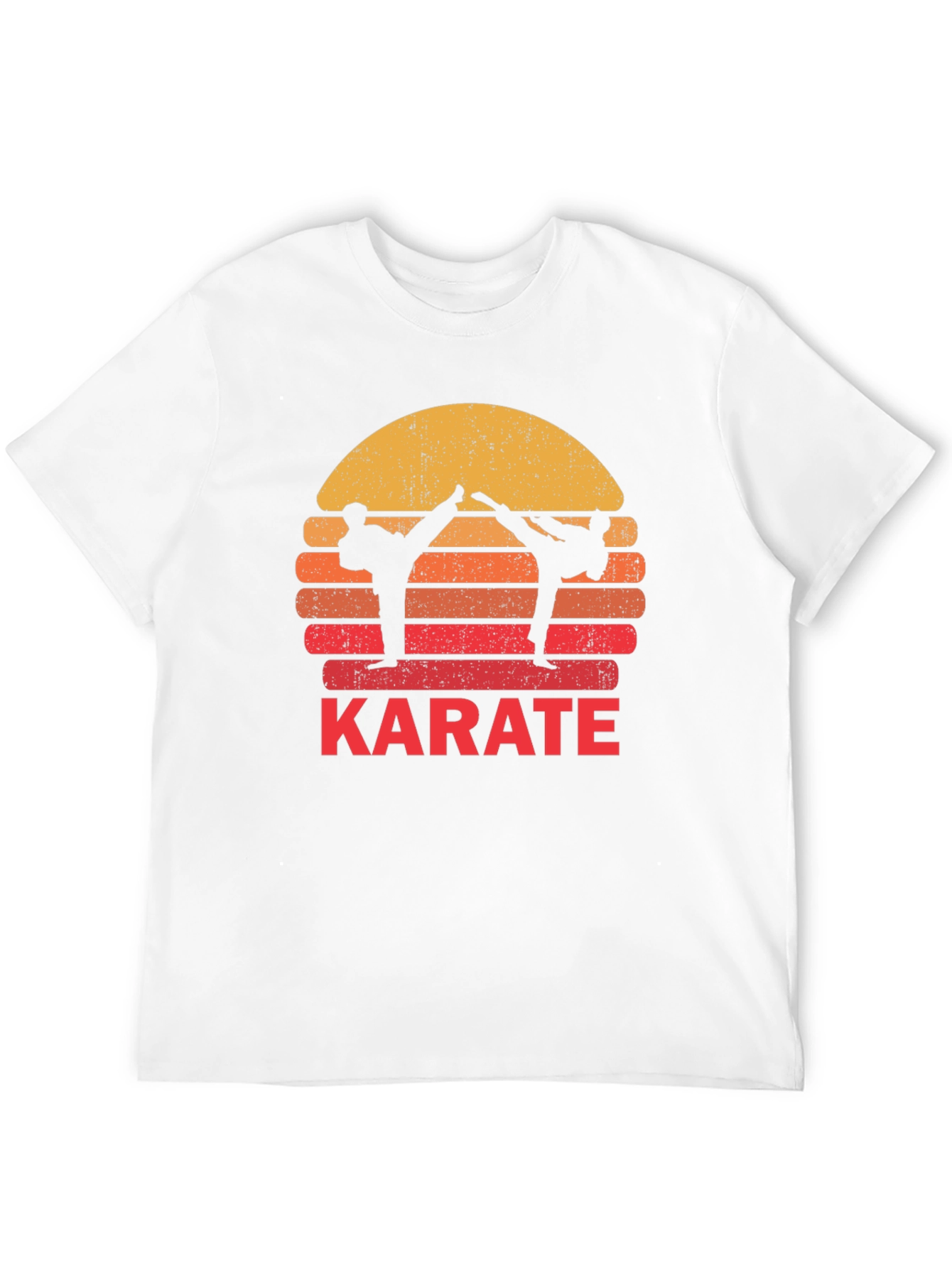 Karate Sunset Graphic Tee - Martial Arts T-Shirt