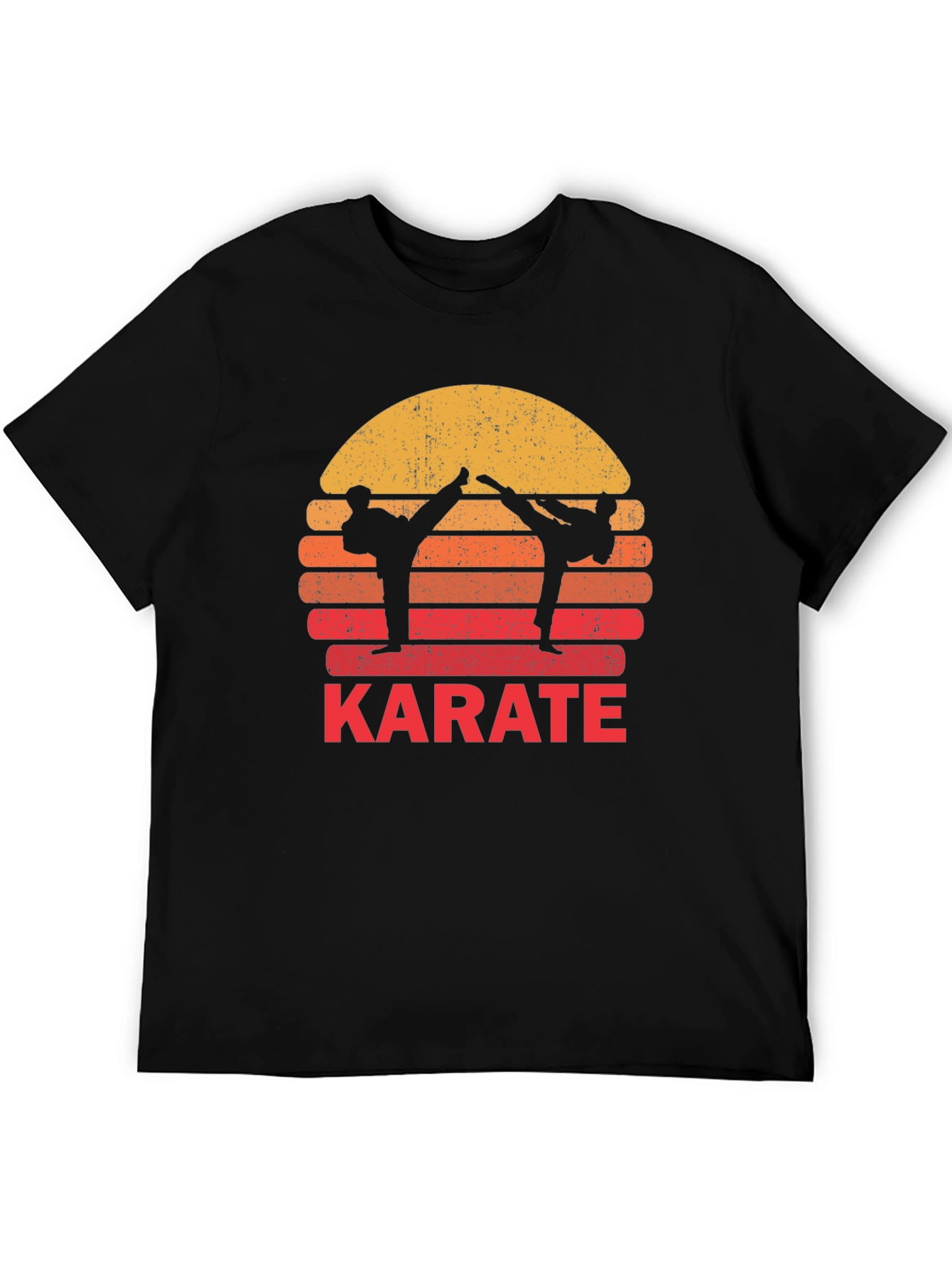 Karate Sunset Graphic Tee - Martial Arts T-Shirt