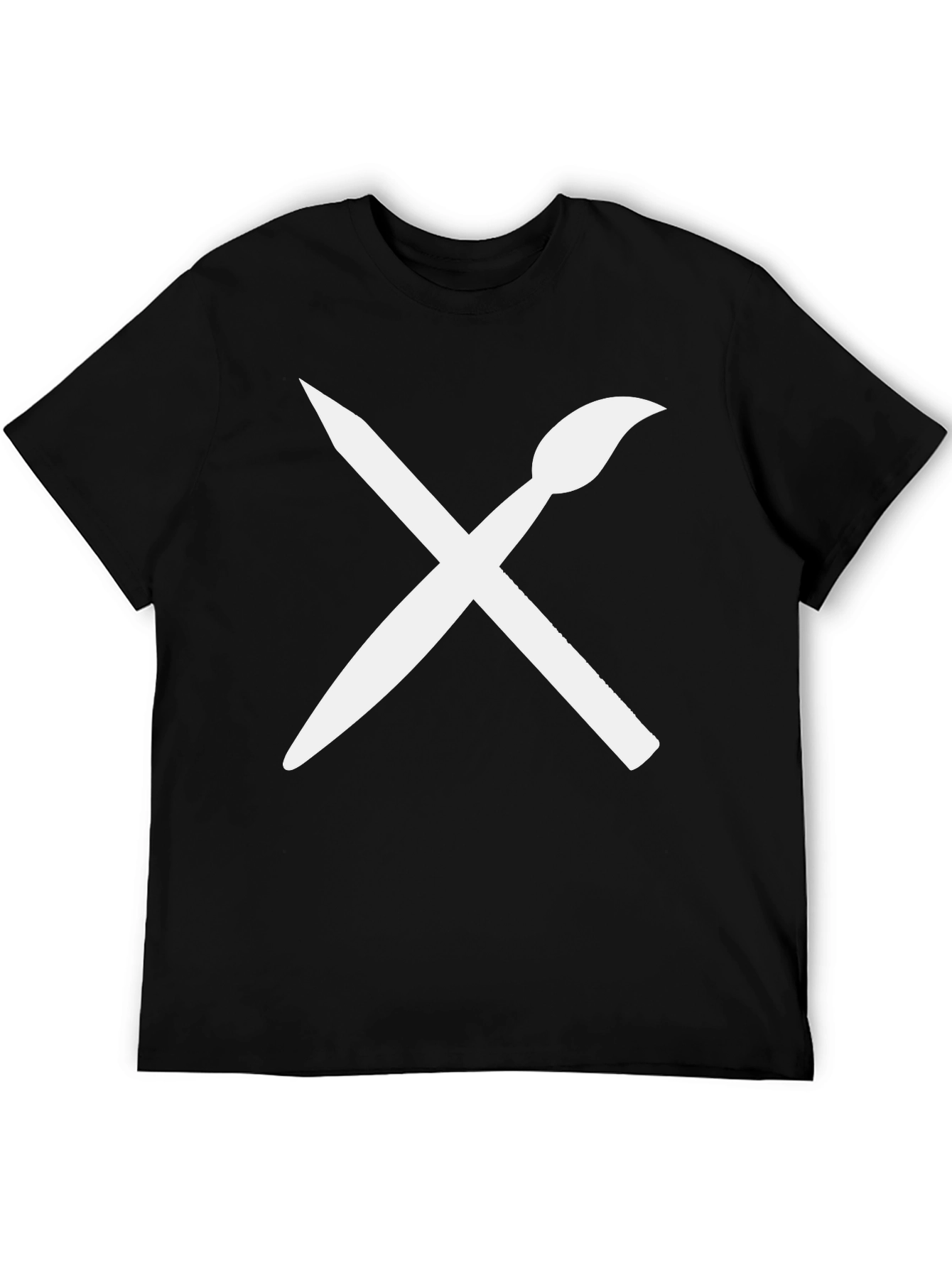 Artists Tee: Brush & Pencil Graphic T-Shirt