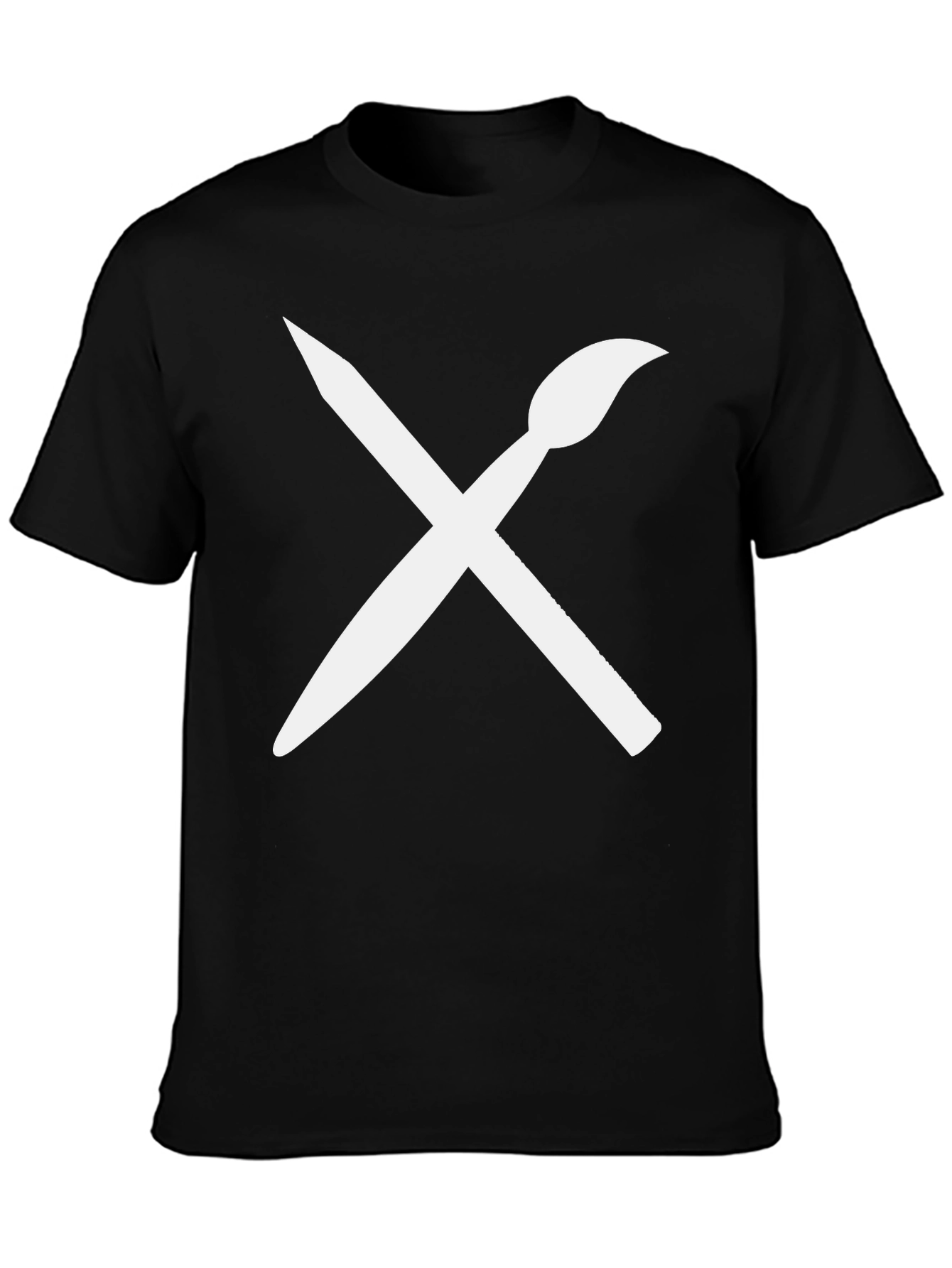 Artists Tee: Brush & Pencil Graphic T-Shirt