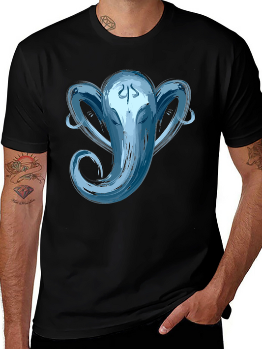 Ganesha Graphic Tee - Brushstroke Design
