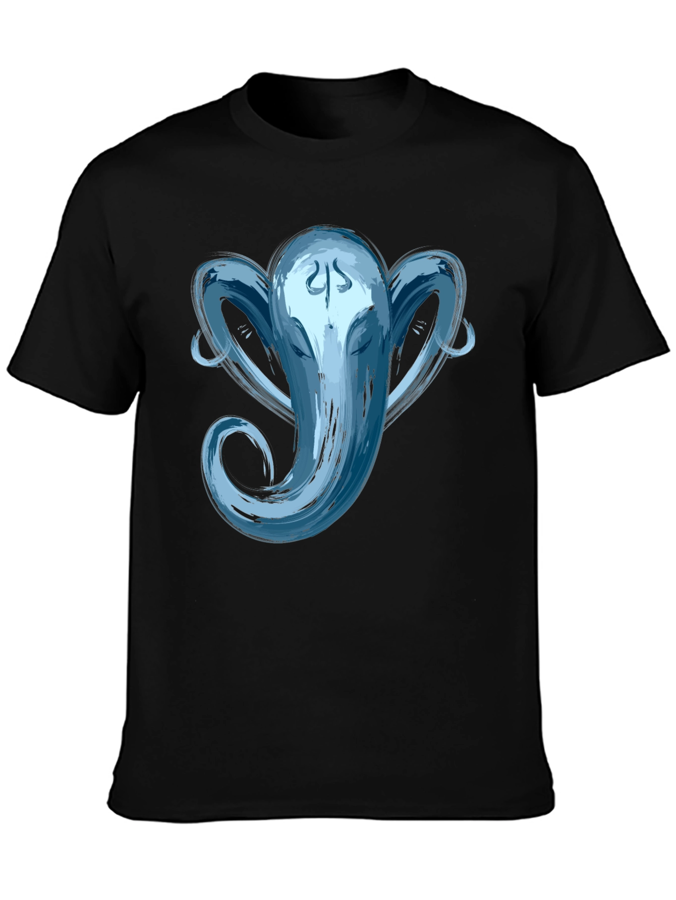 Ganesha Graphic Tee - Brushstroke Design