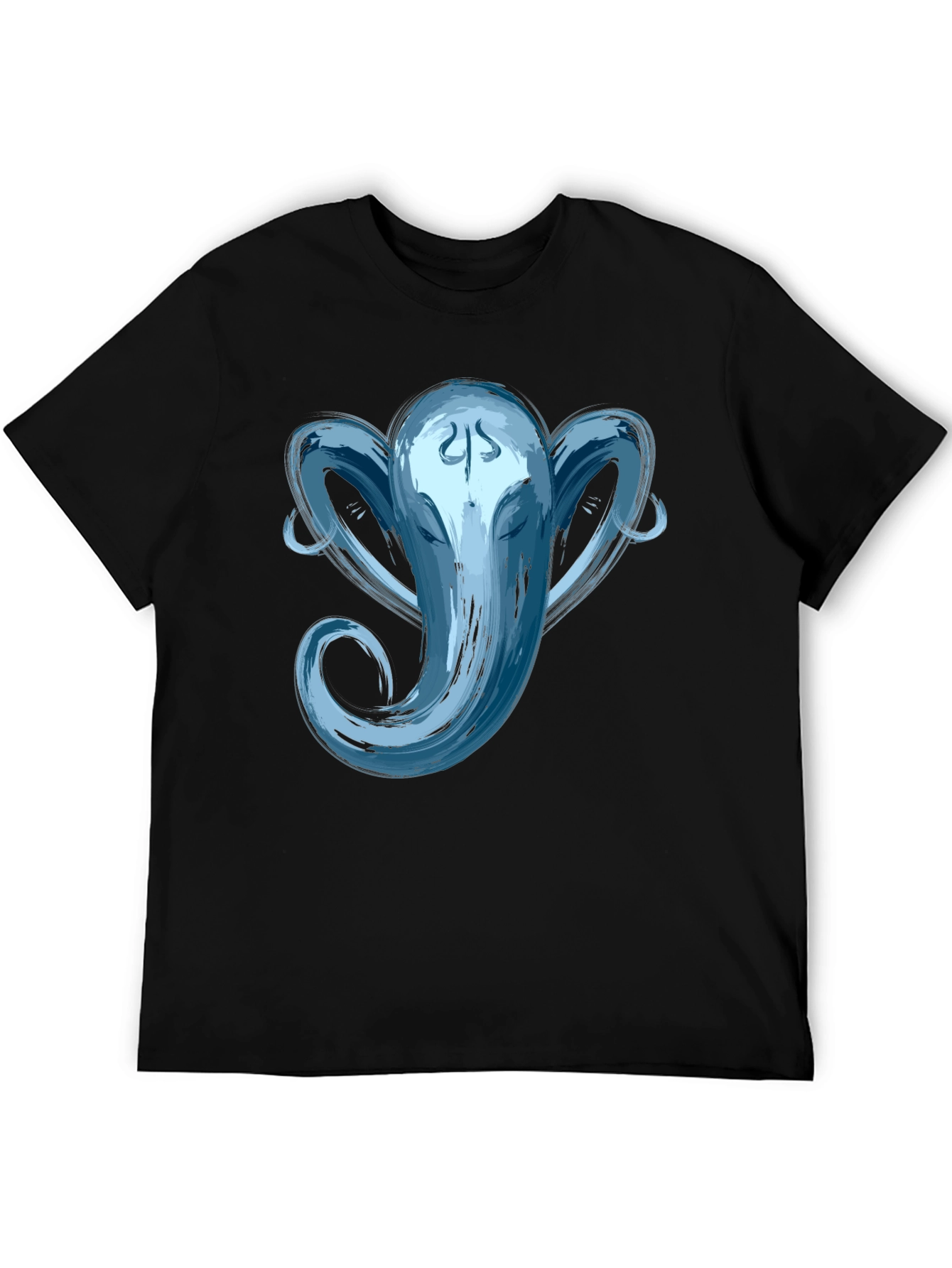 Ganesha Graphic Tee - Brushstroke Design