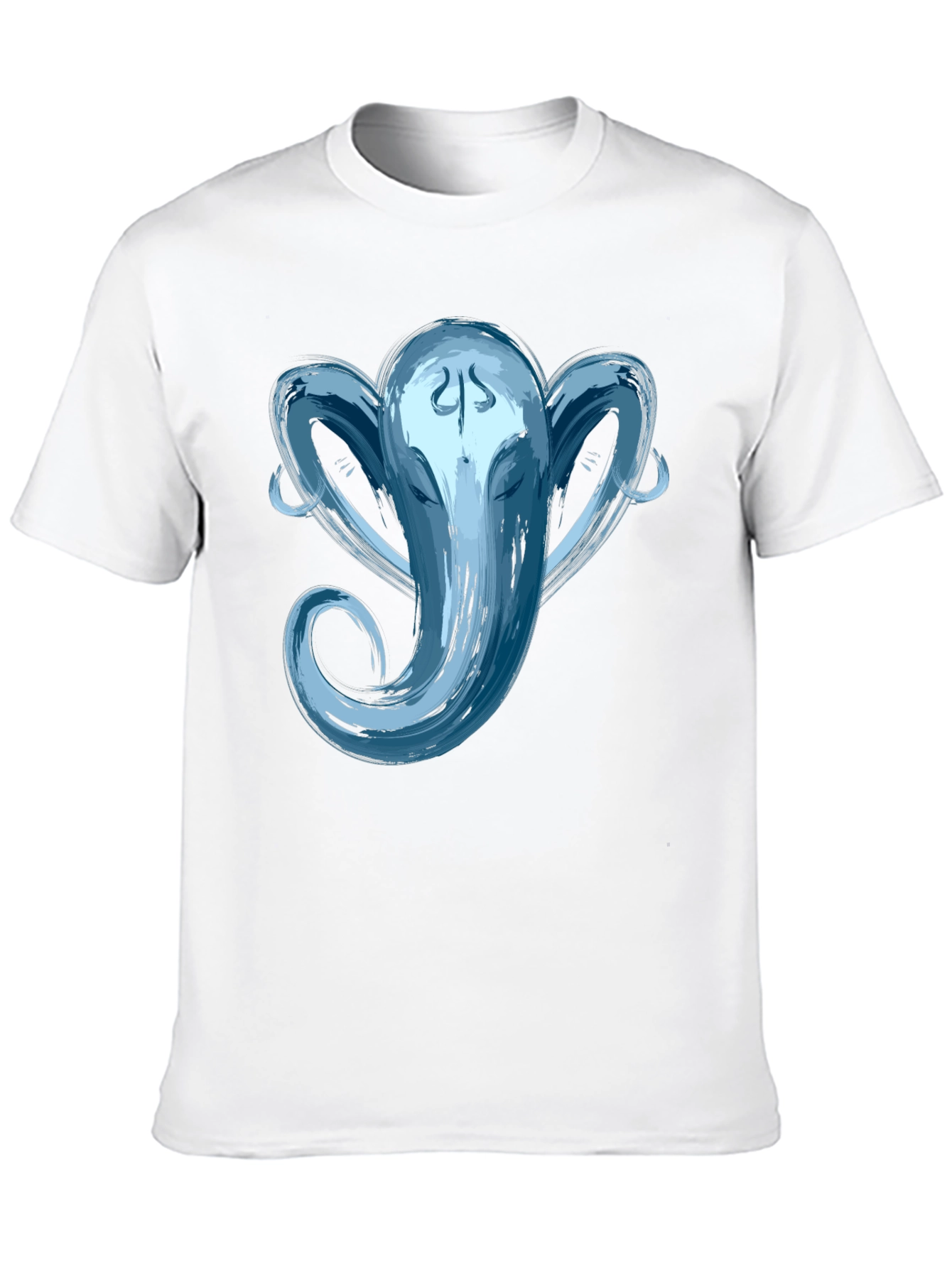 Ganesha Graphic Tee - Brushstroke Design