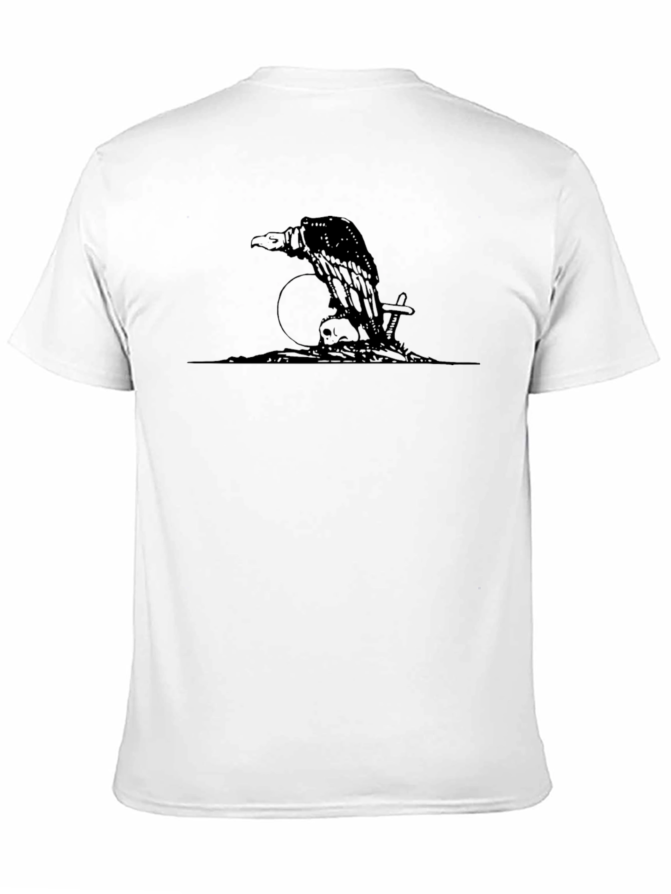Raven Skull T-Shirt - Gothic Graphic Tee
