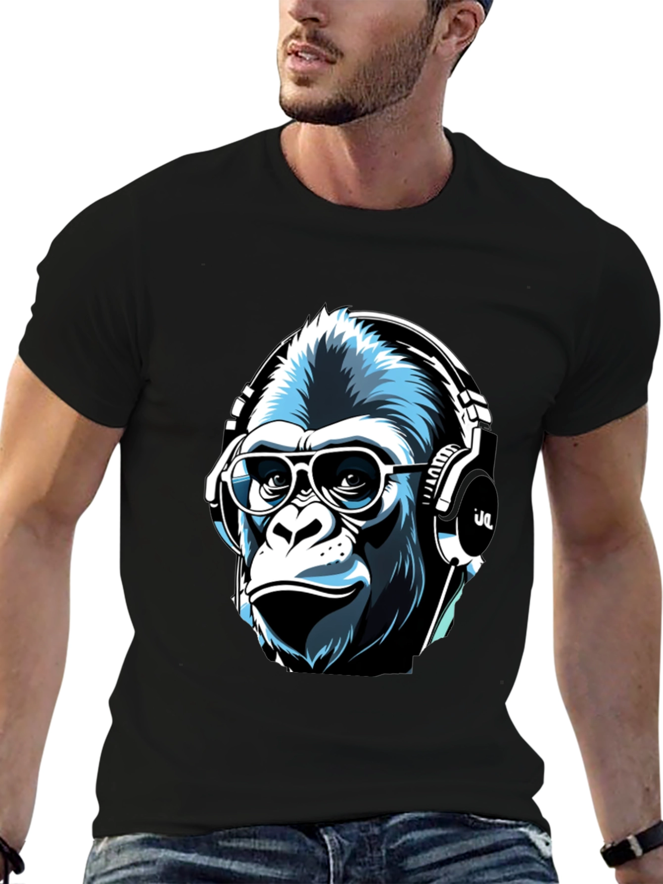 Cool Ape Graphic Tee - Mens Black T-Shirt