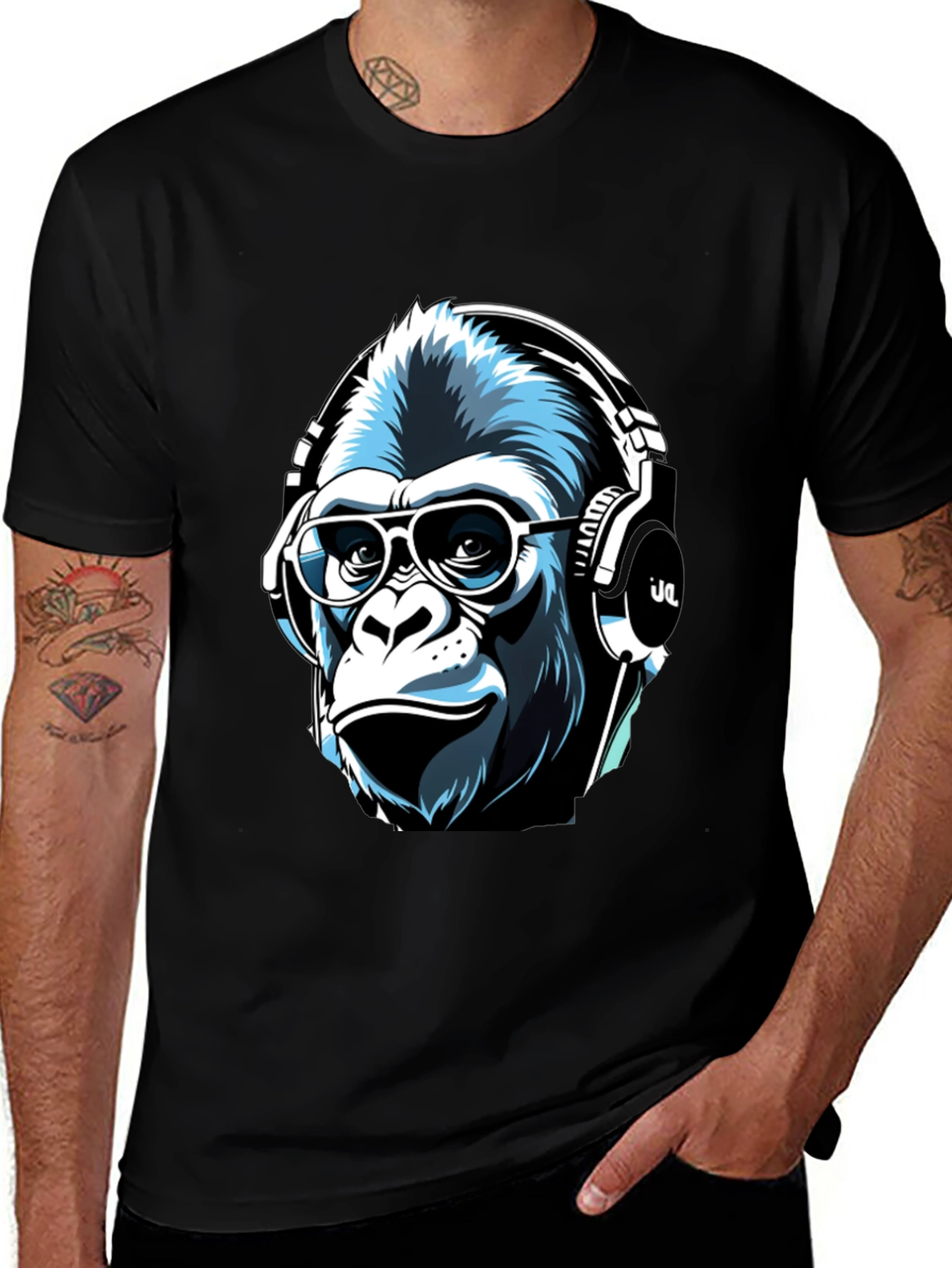 Cool Ape Graphic Tee - Mens Black T-Shirt