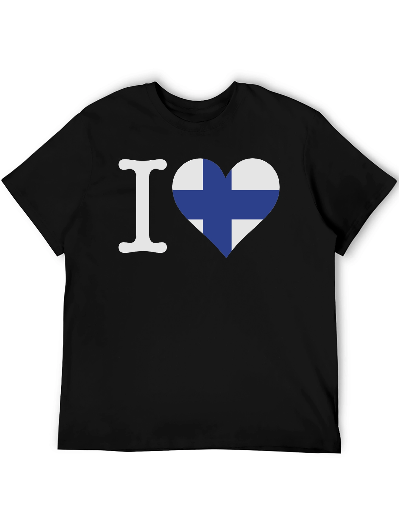 Finland Flag Heart T-Shirt
