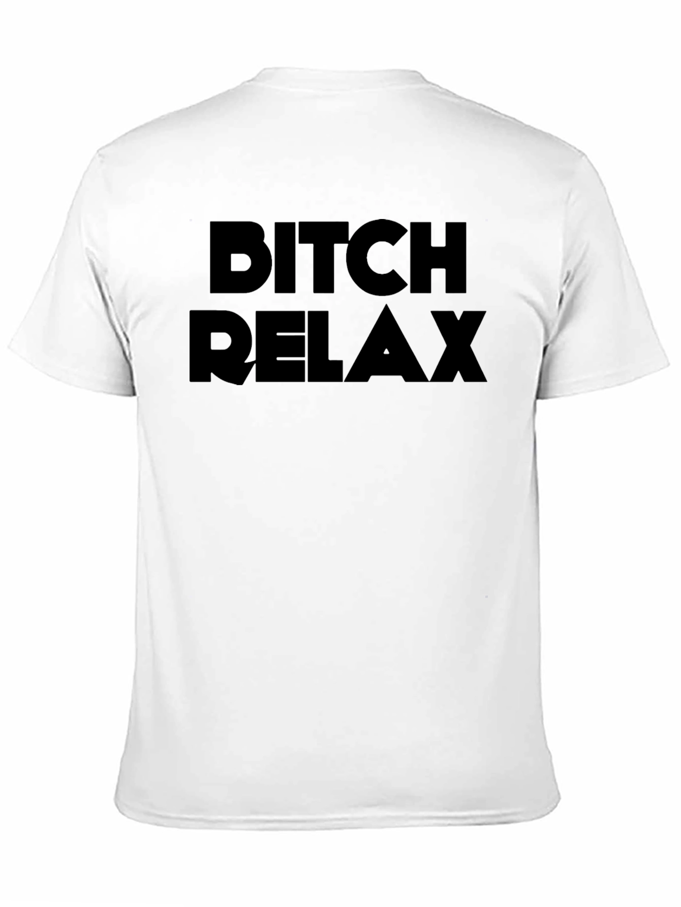 Bitch Relax Black Graphic T-Shirt