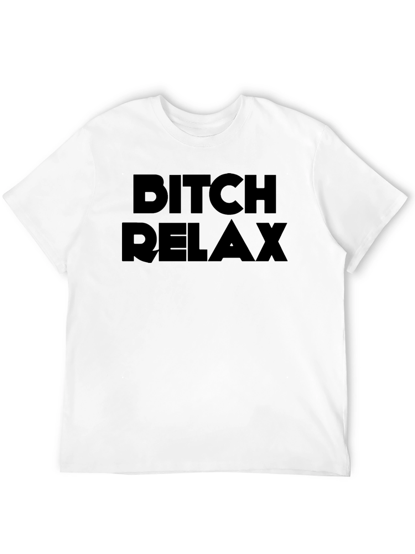 Bitch Relax Black Graphic T-Shirt