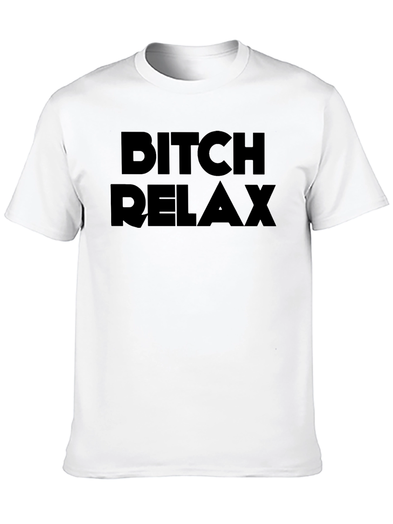 Bitch Relax Black Graphic T-Shirt