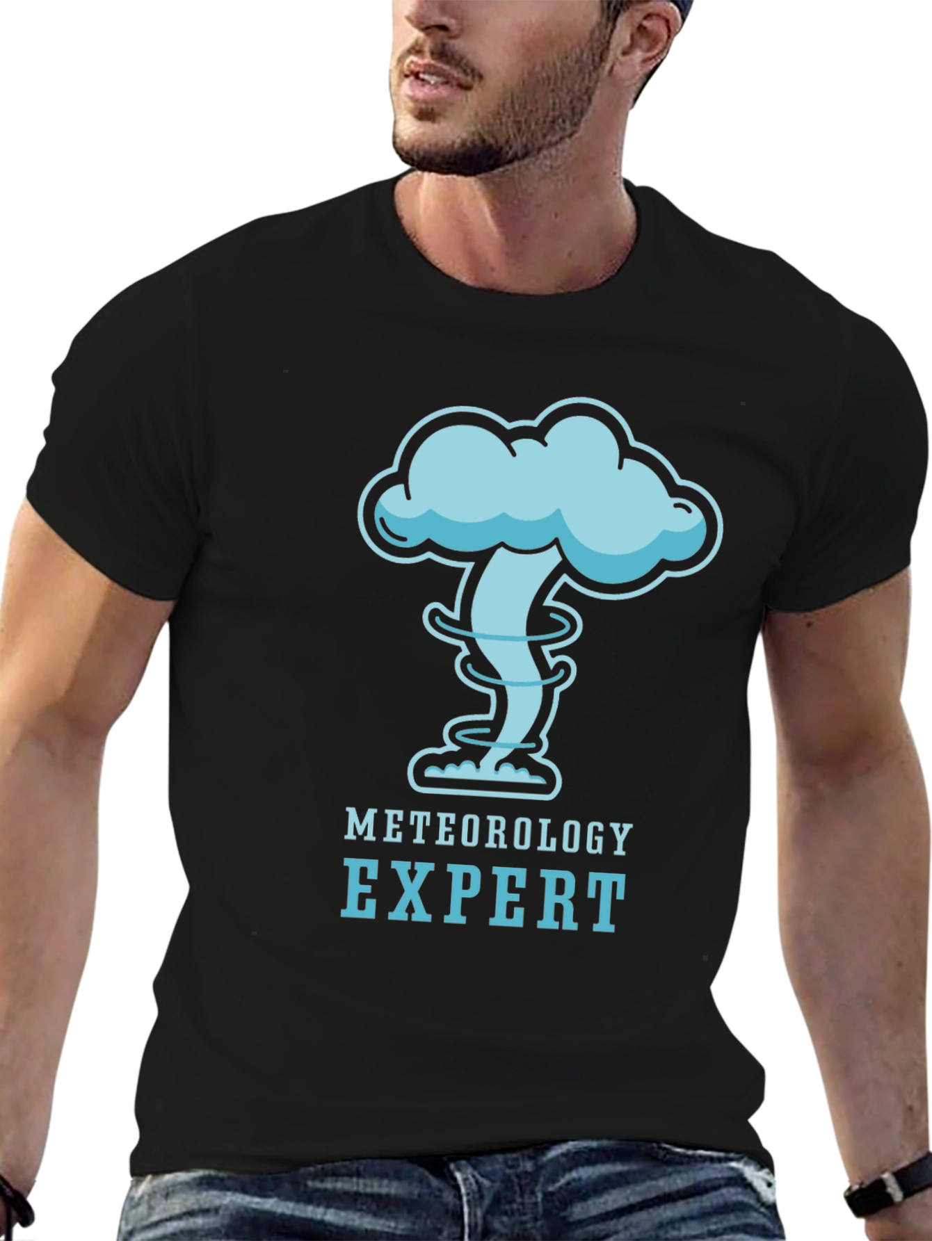 Meteorology Expert Tornado Cloud Graphic T-Shirt