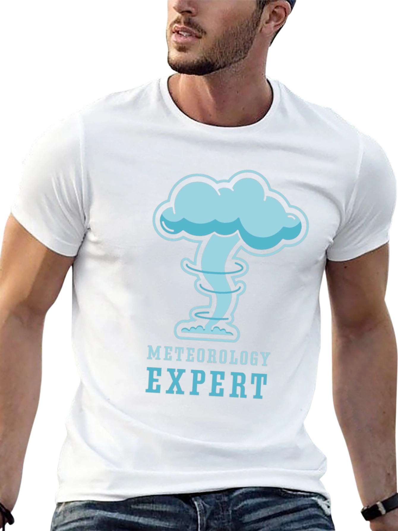 Meteorology Expert Tornado Cloud Graphic T-Shirt