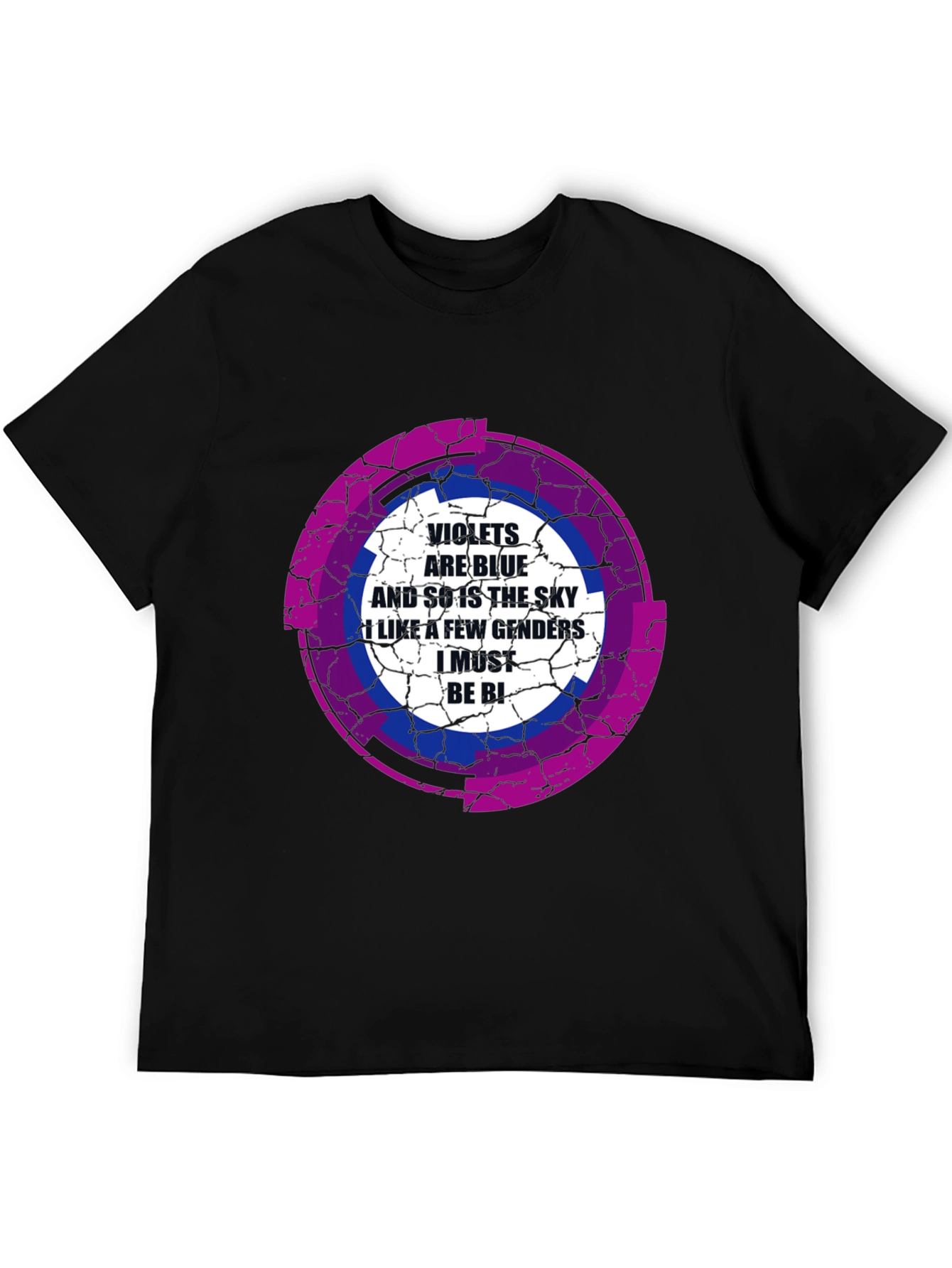 Bisexual Pride T-Shirt: Violets are Blue