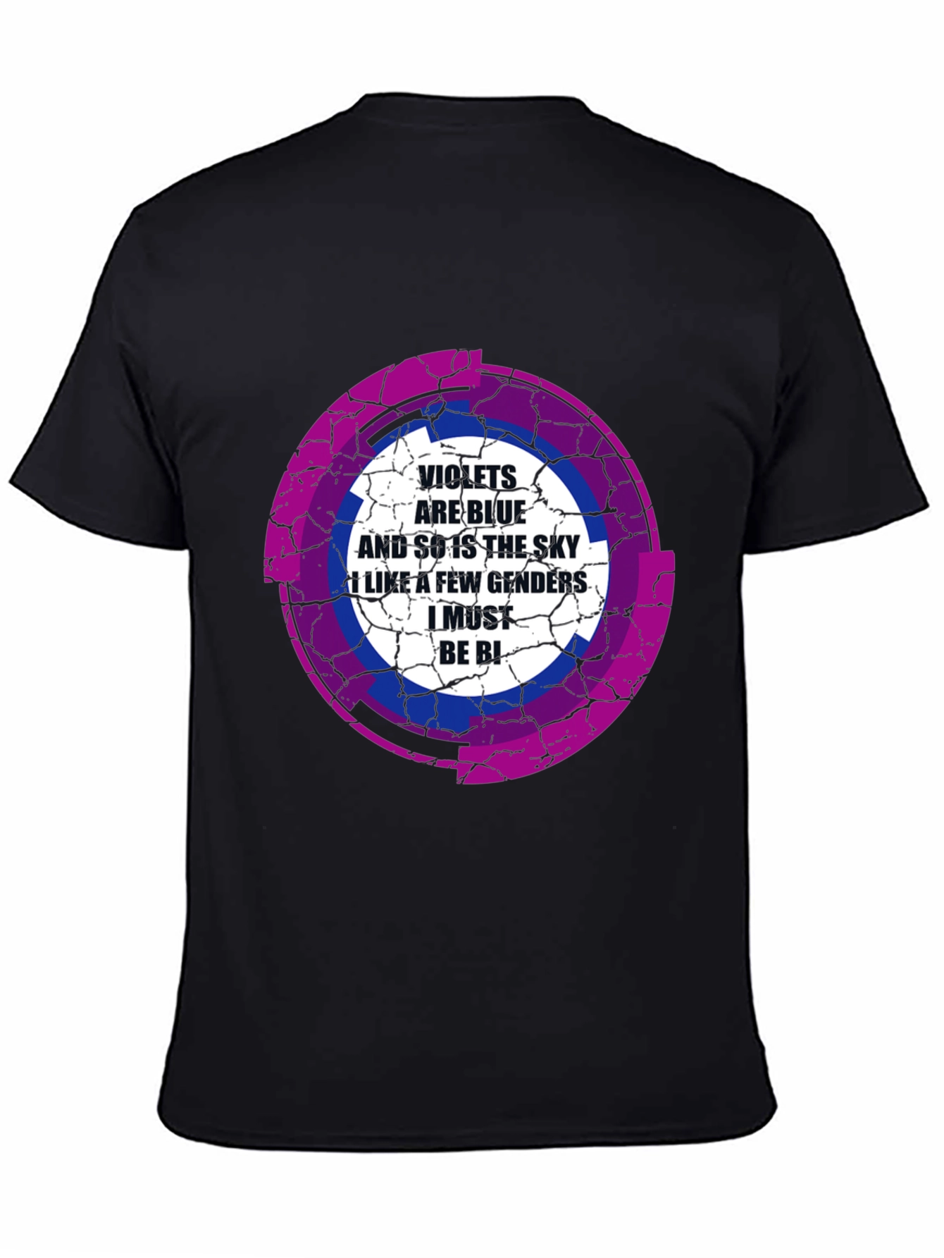 Bisexual Pride T-Shirt: Violets are Blue