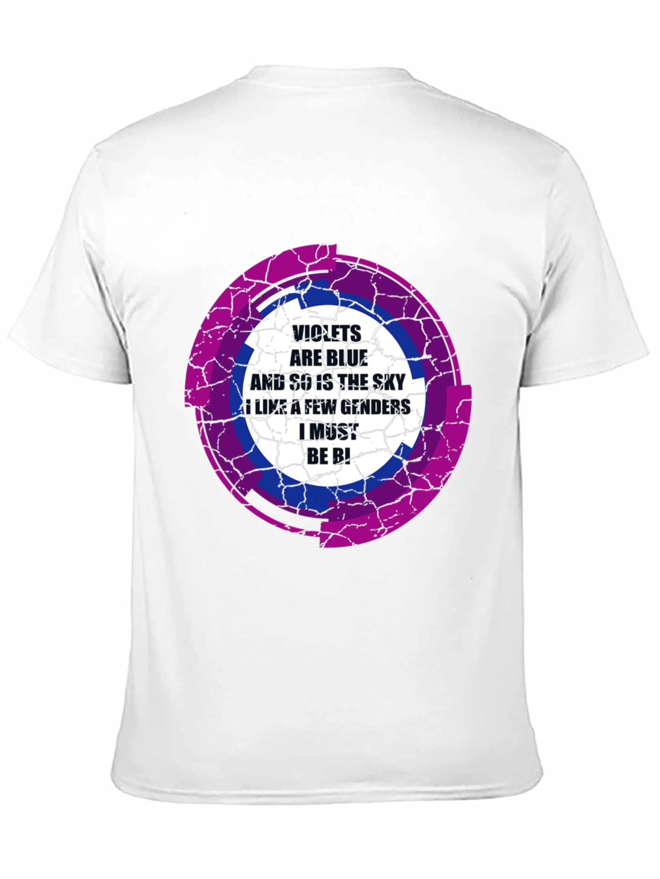 Bisexual Pride T-Shirt: Violets are Blue