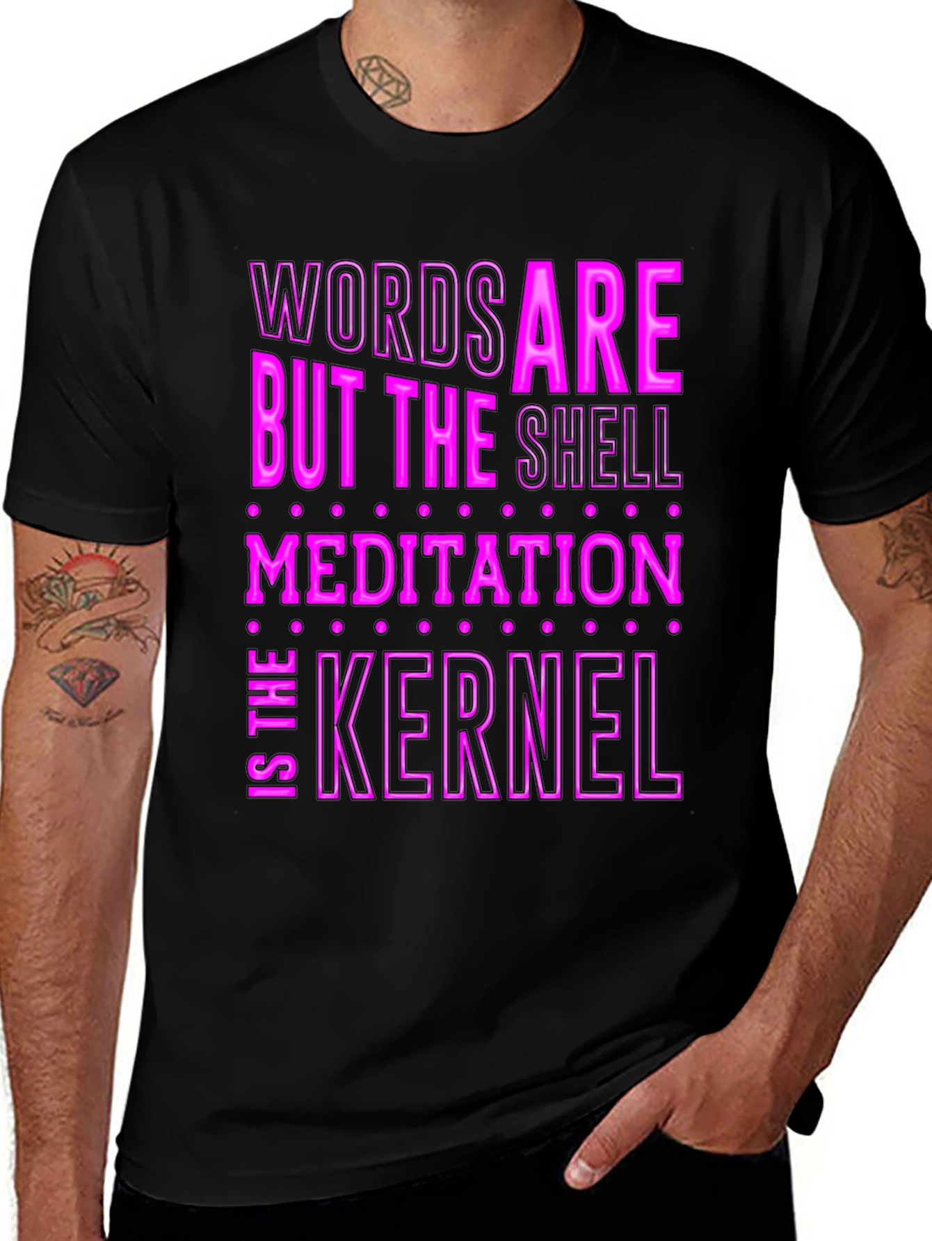 Words Are The Shell Meditation Kernel T-Shirt