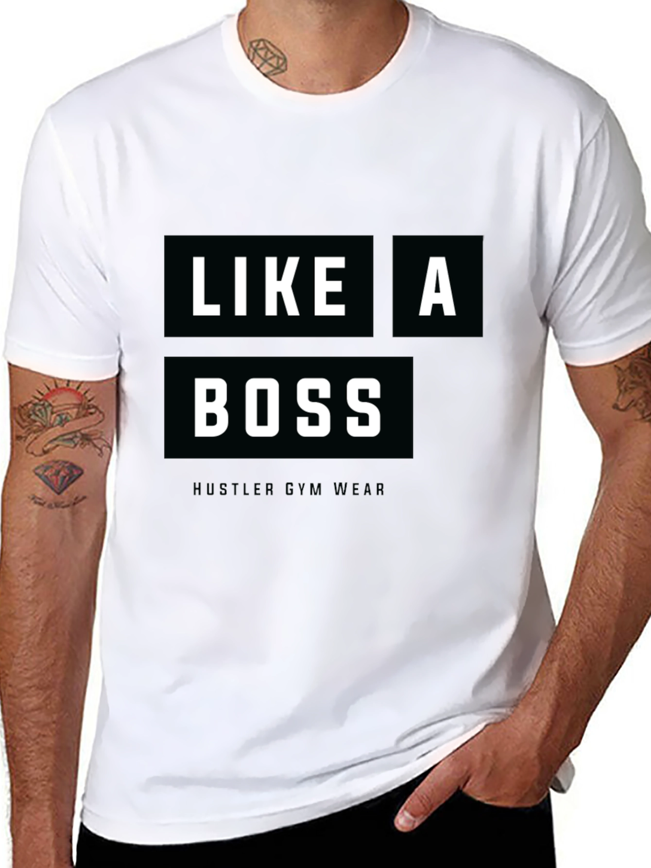 Like a Boss Hustler Gym Wear Black T-Shirt
