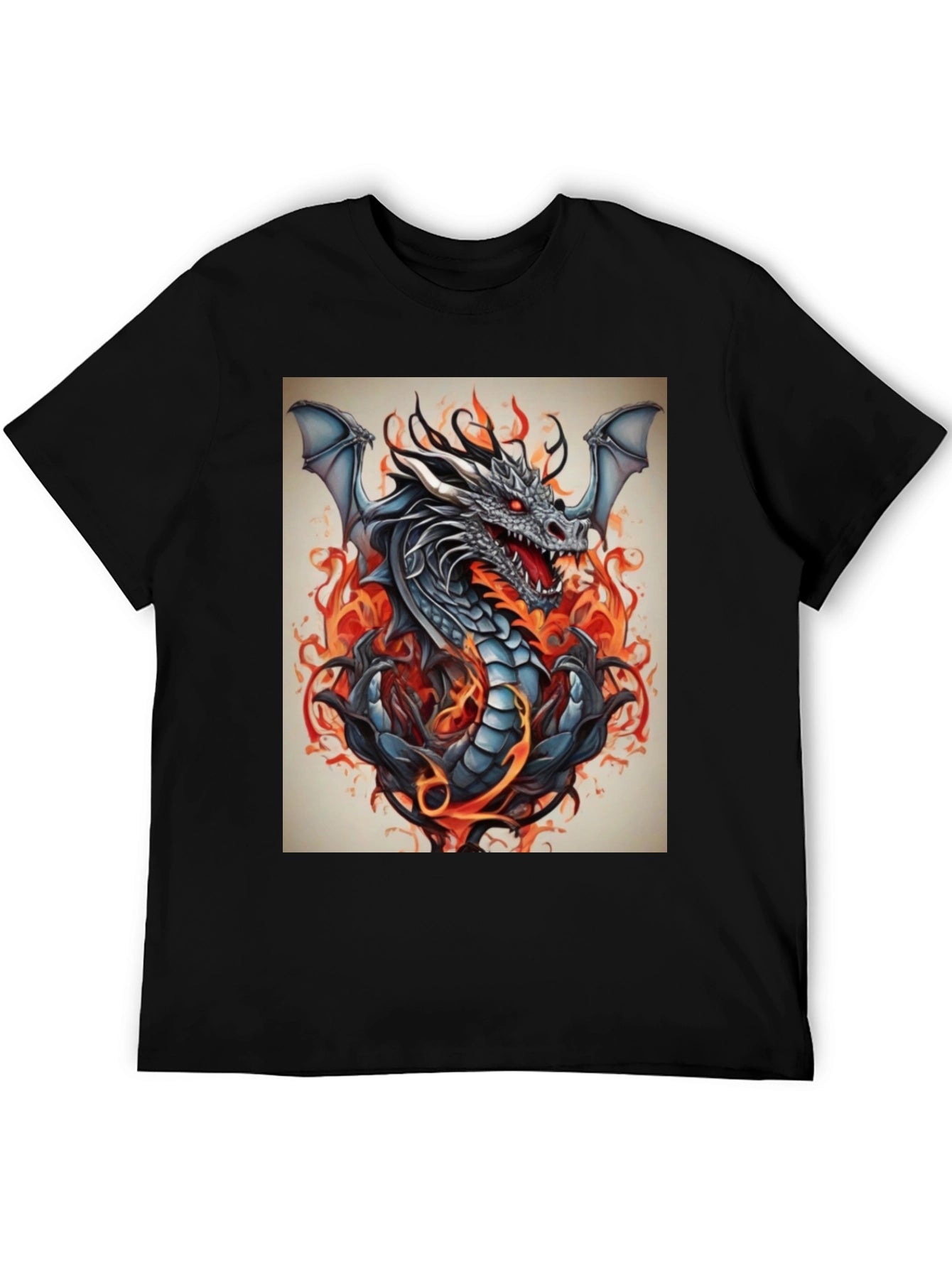 Fiery Dragon Graphic Tee