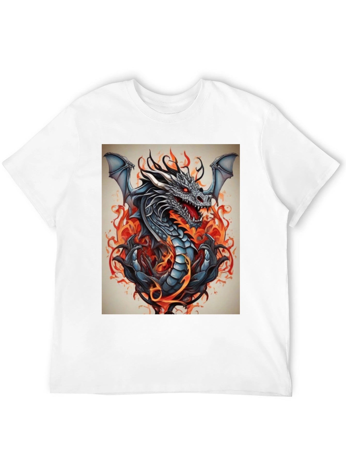 Fiery Dragon Graphic Tee