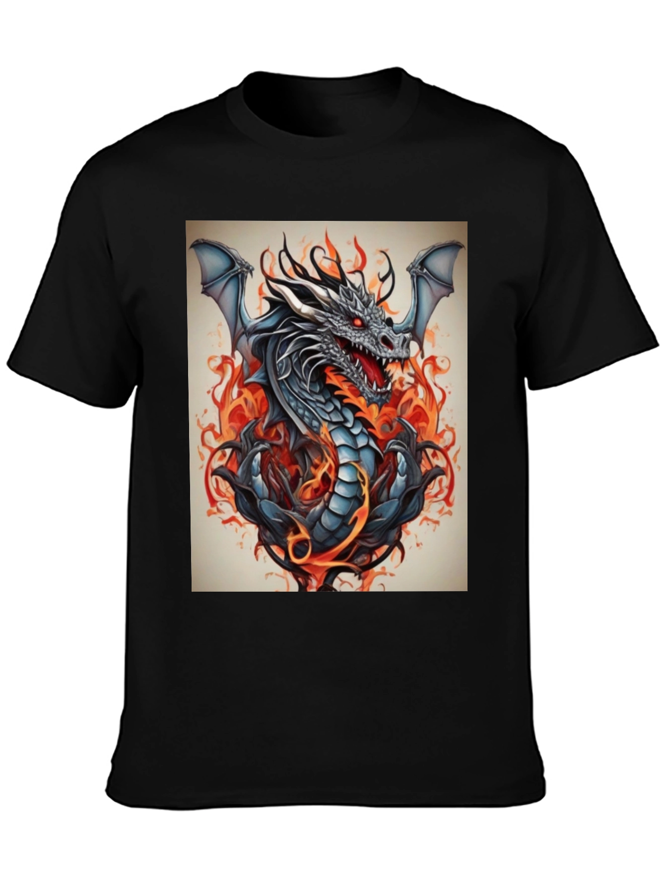 Fiery Dragon Graphic Tee