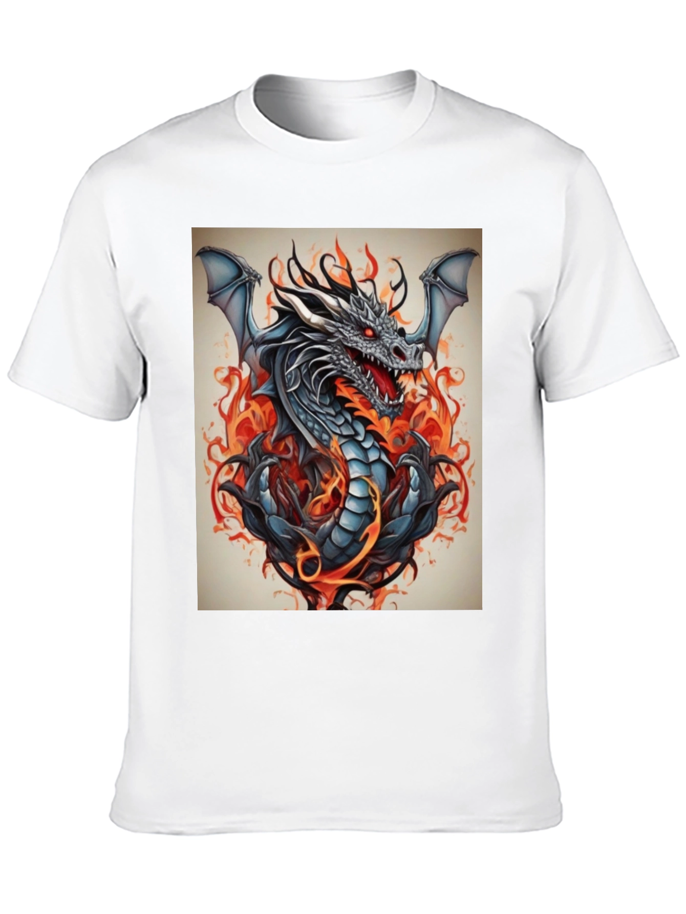 Fiery Dragon Graphic Tee