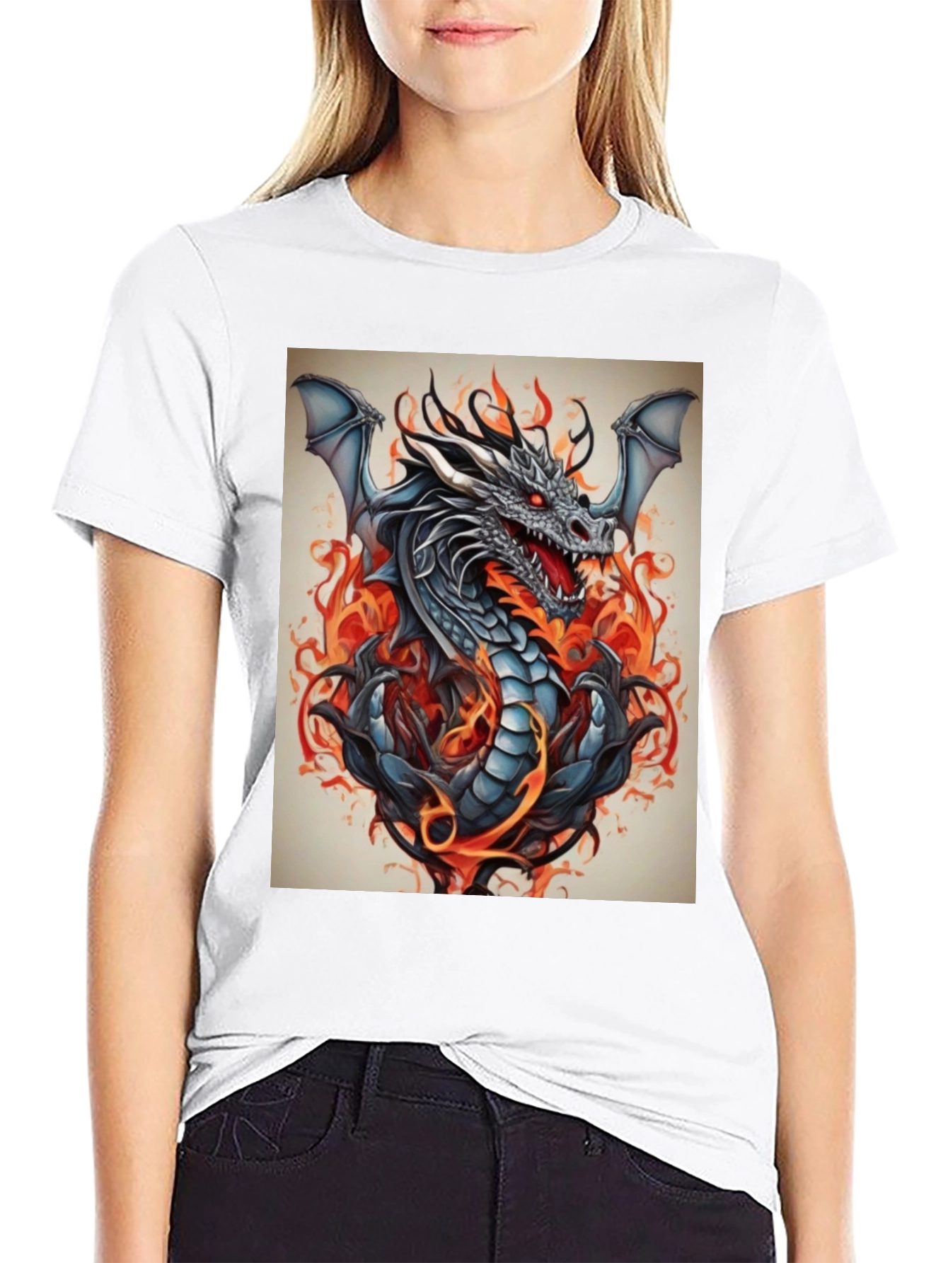 Fiery Dragon Graphic Tee