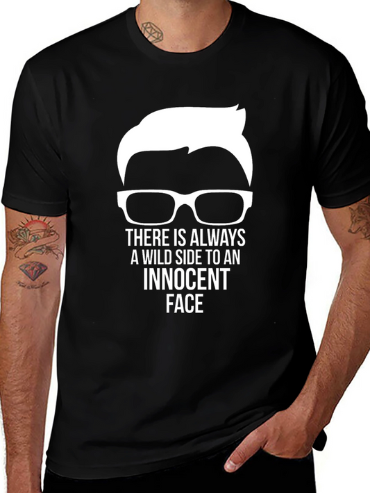 Innocent Face Wild Side Graphic T-Shirt
