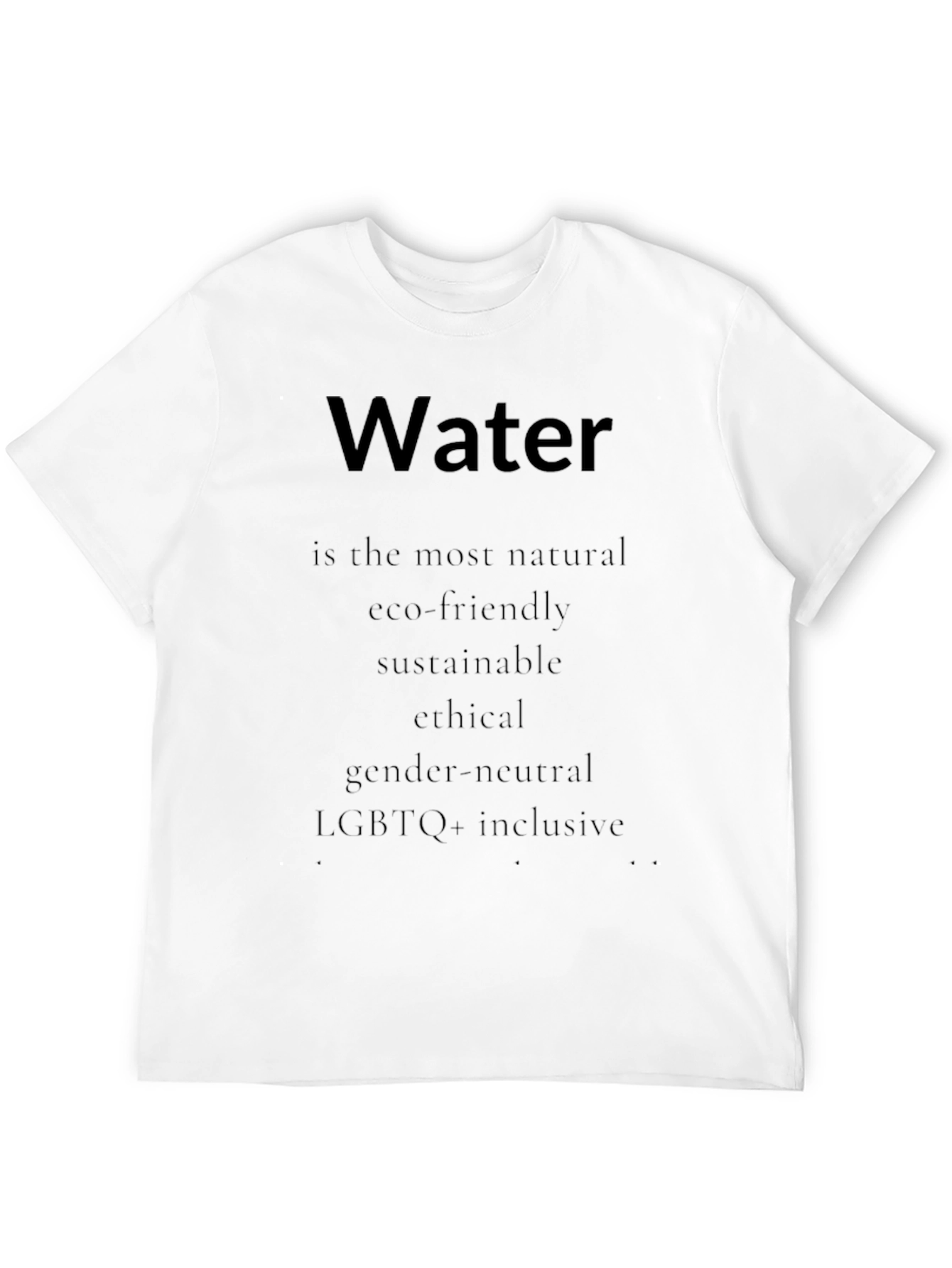 Water is Life Eco-Friendly T-Shirt