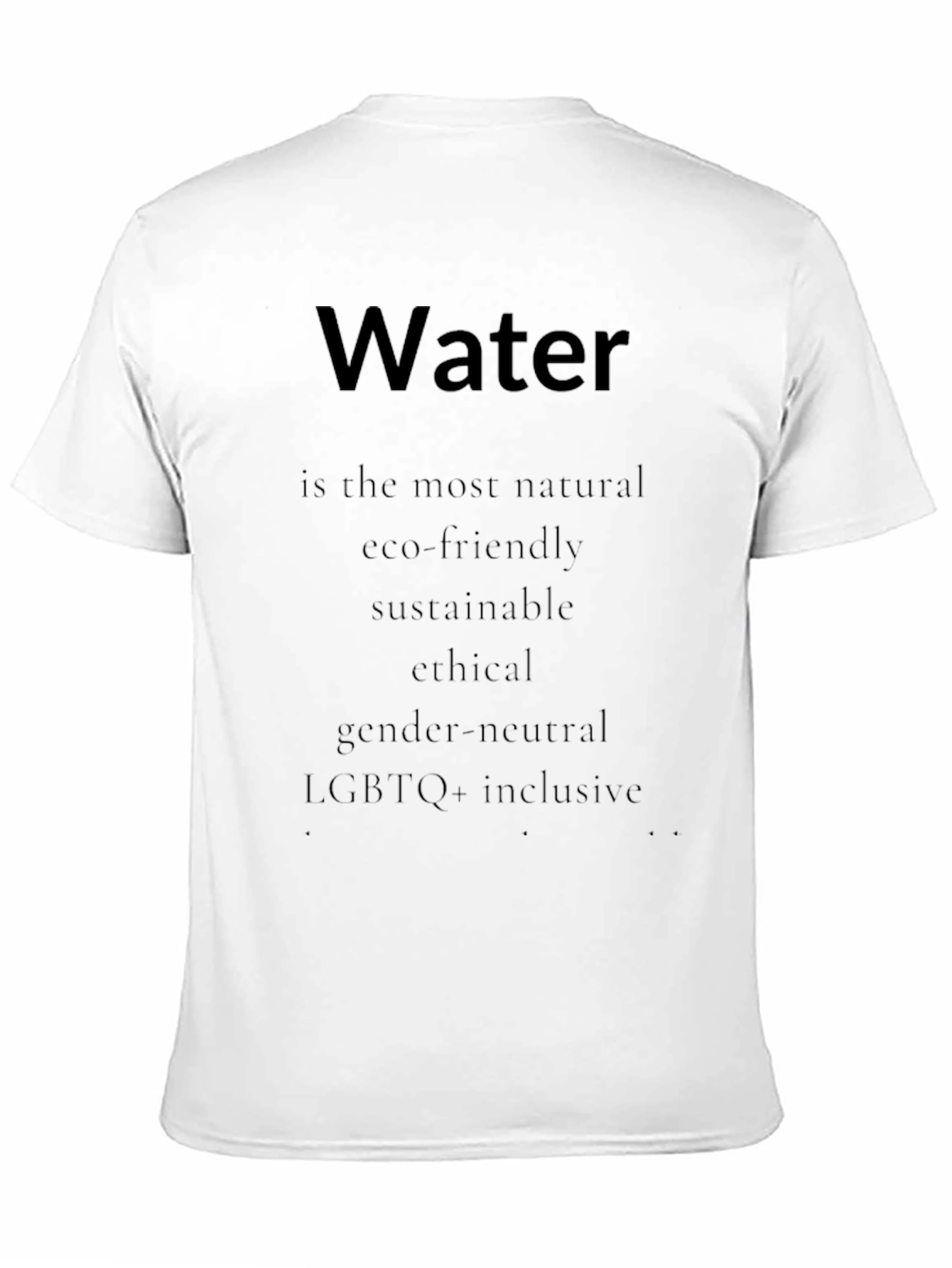 Water is Life Eco-Friendly T-Shirt