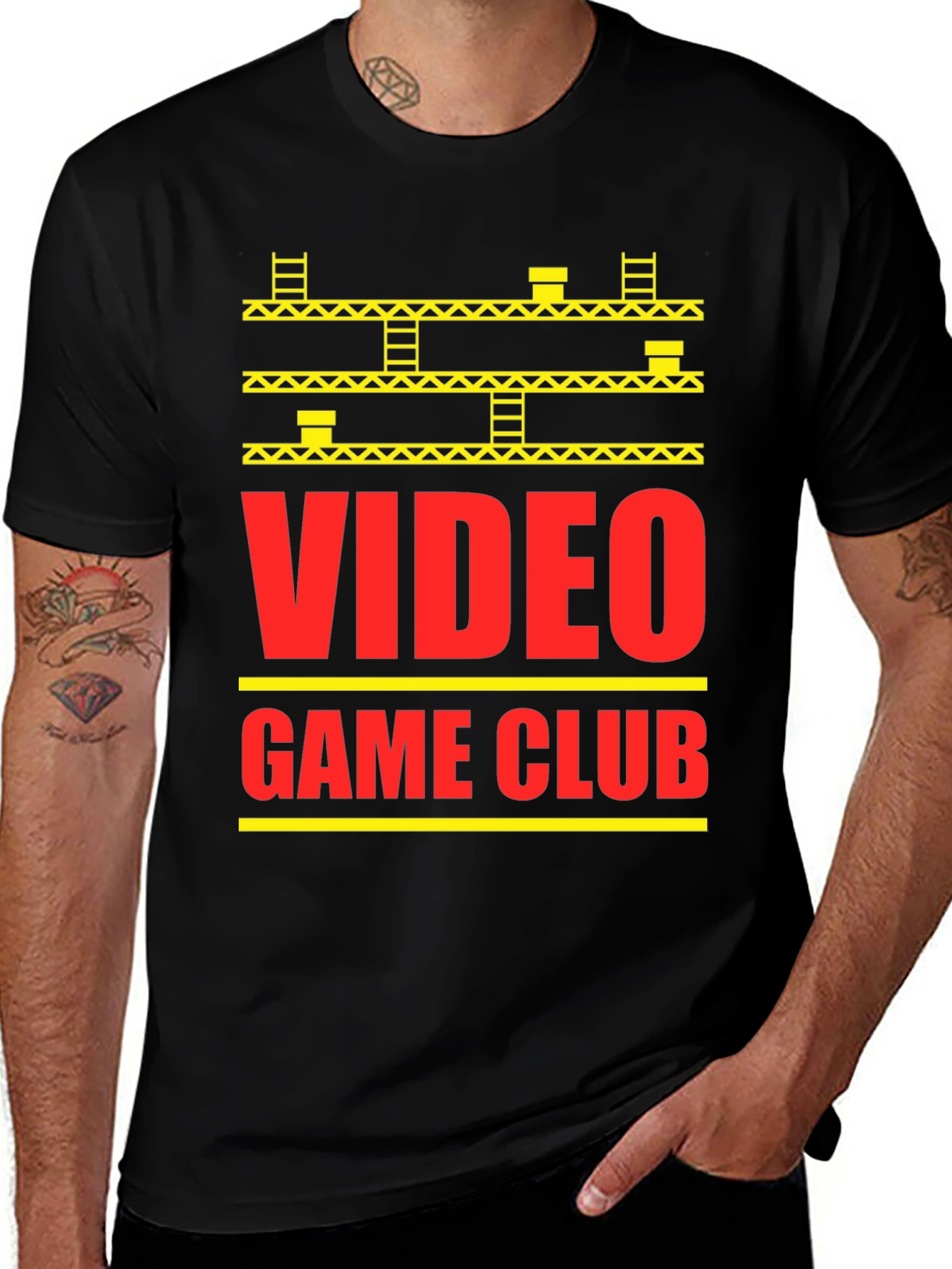 Retro Video Game Club T-Shirt - Classic Arcade Style