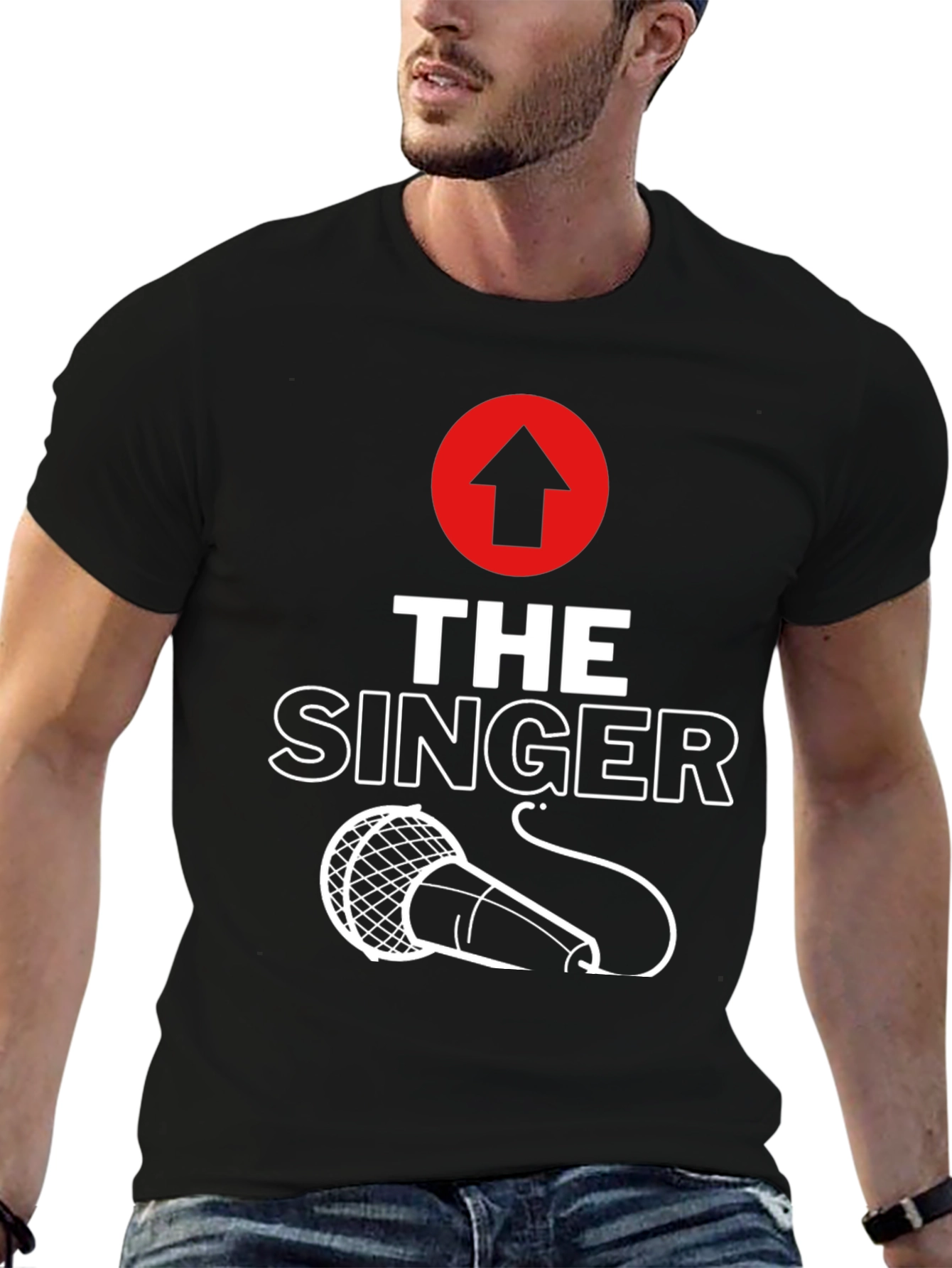 The Singer T-Shirt - Microphone Graphic