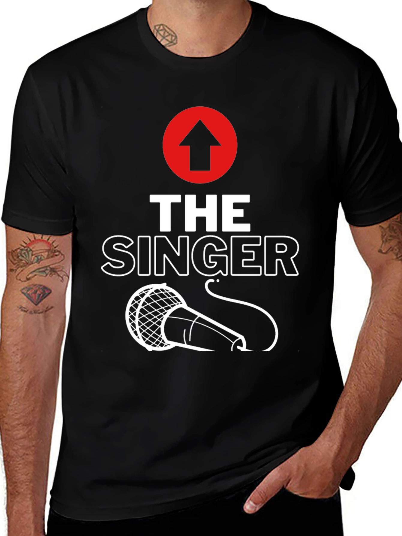 The Singer T-Shirt - Microphone Graphic