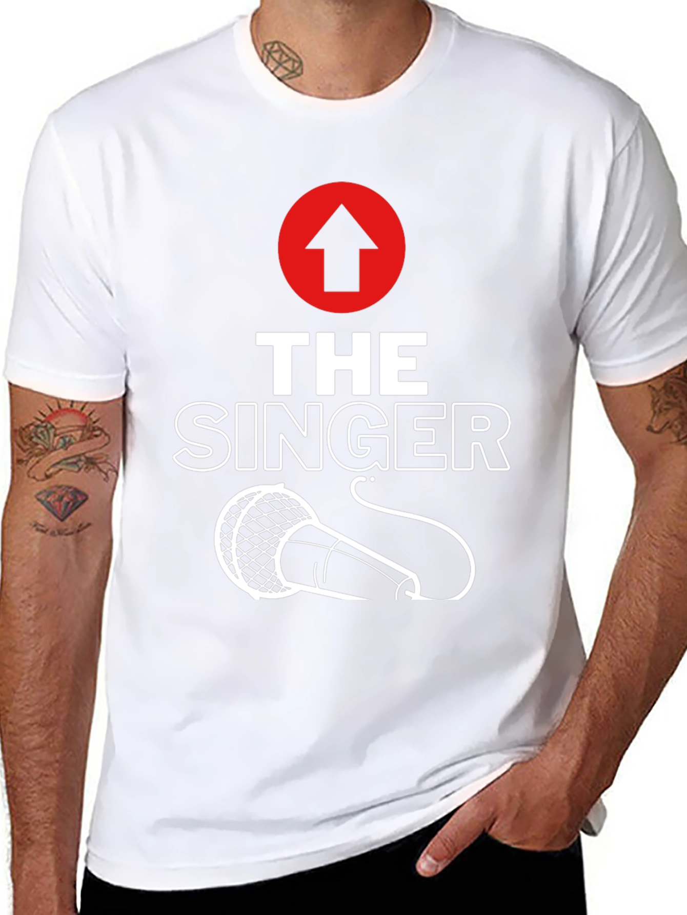 The Singer T-Shirt - Microphone Graphic